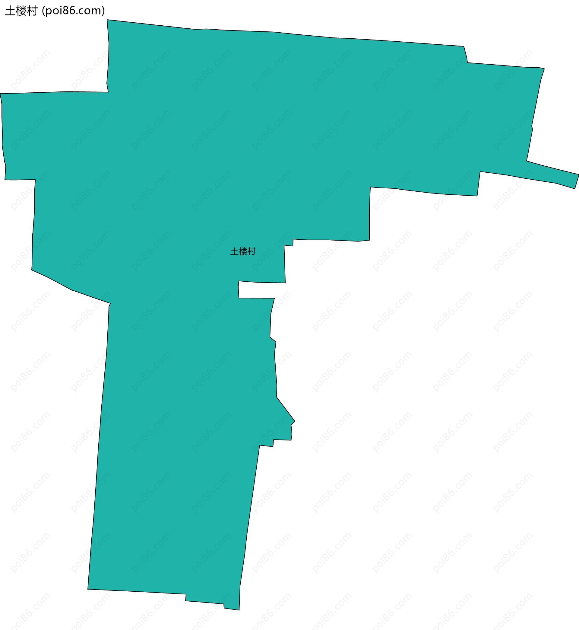 土楼村边界地图