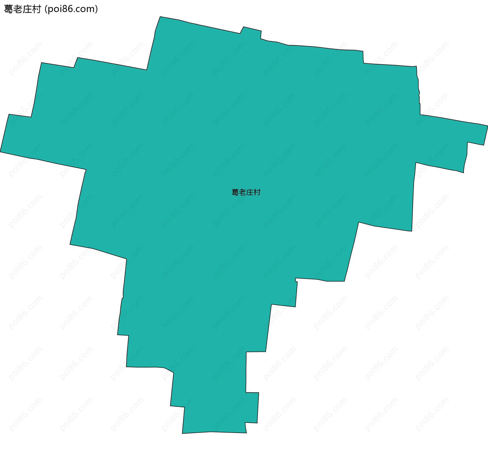 葛老庄村边界地图