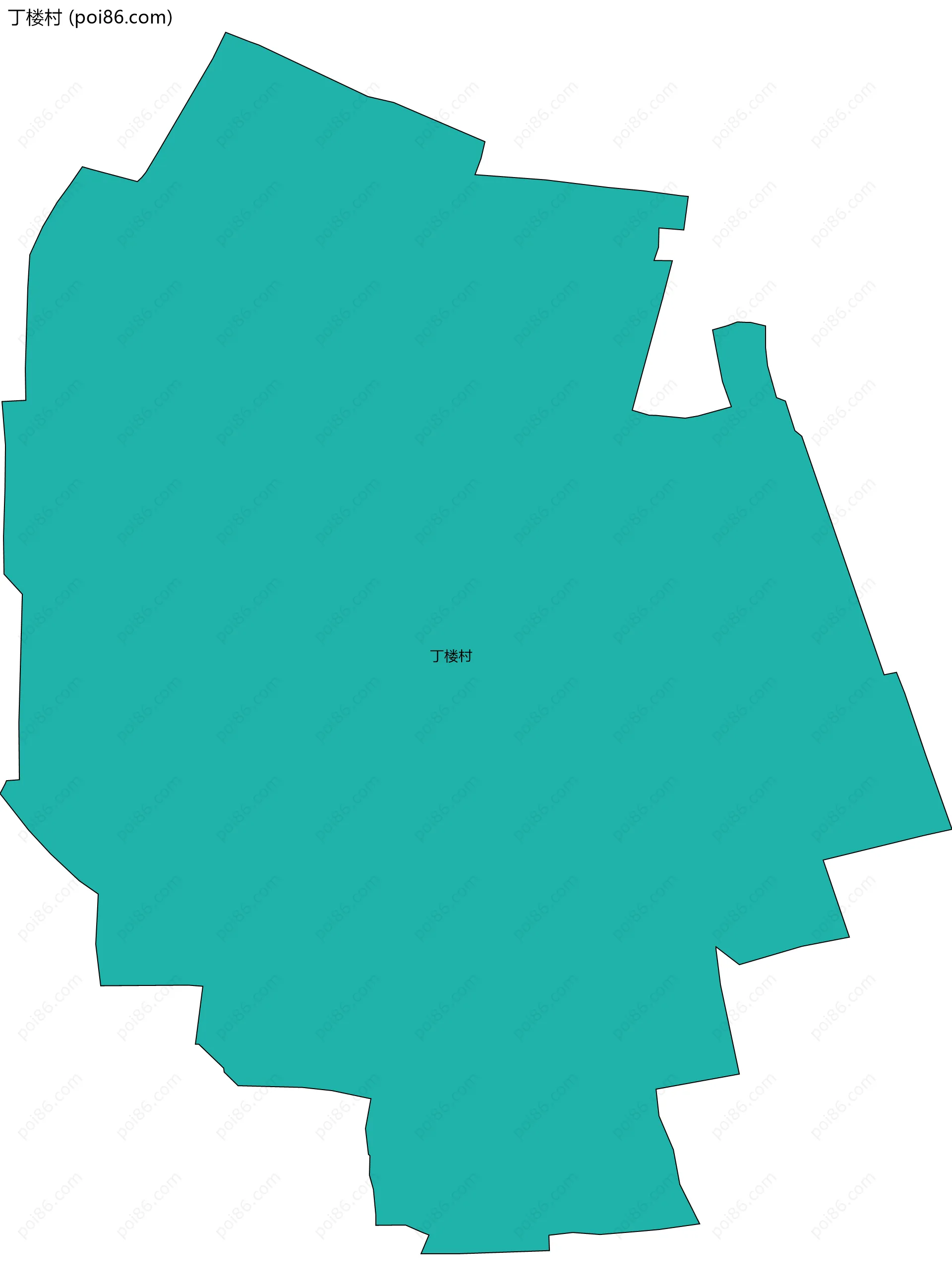 丁楼村边界地图