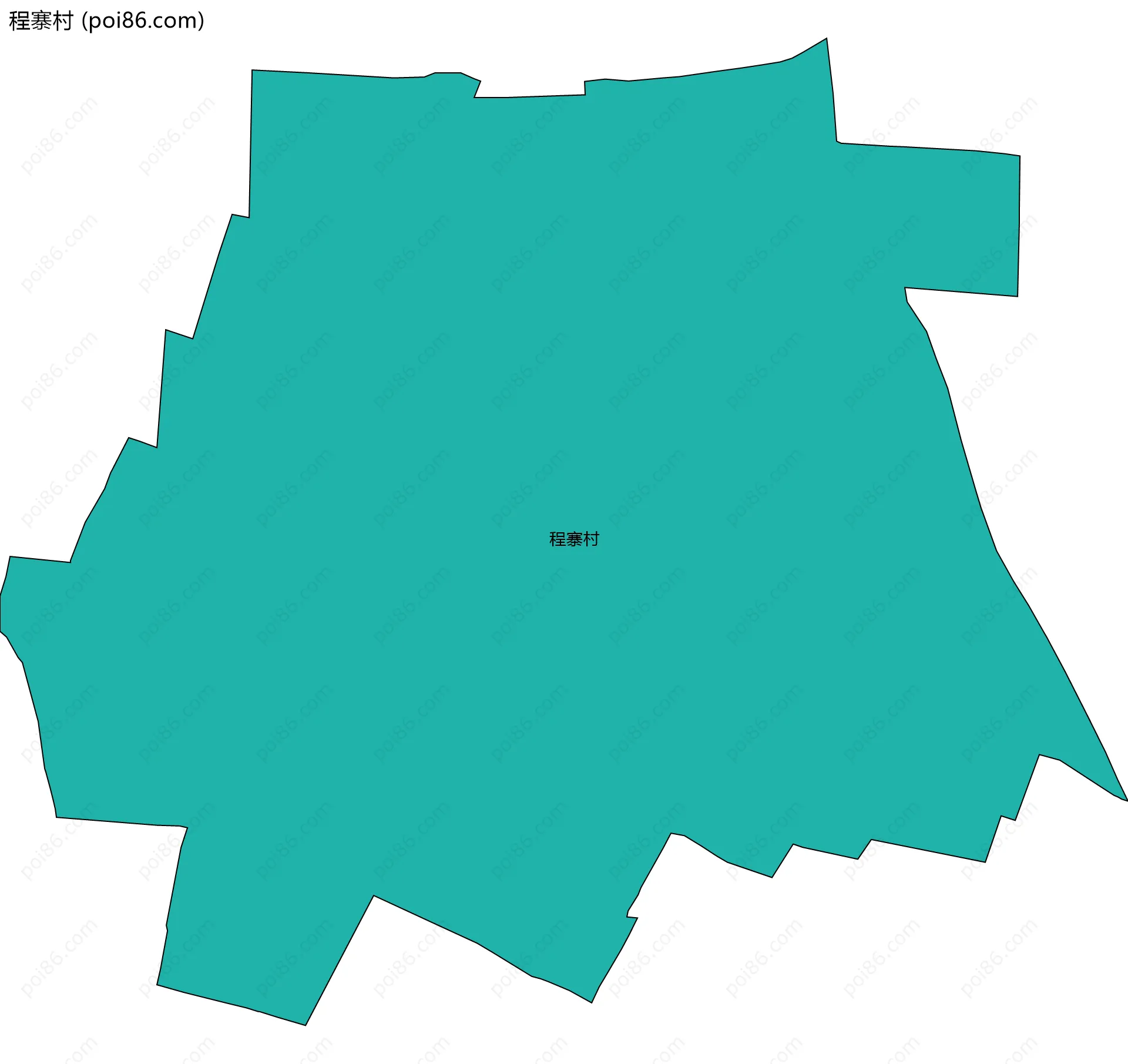 程寨村边界地图