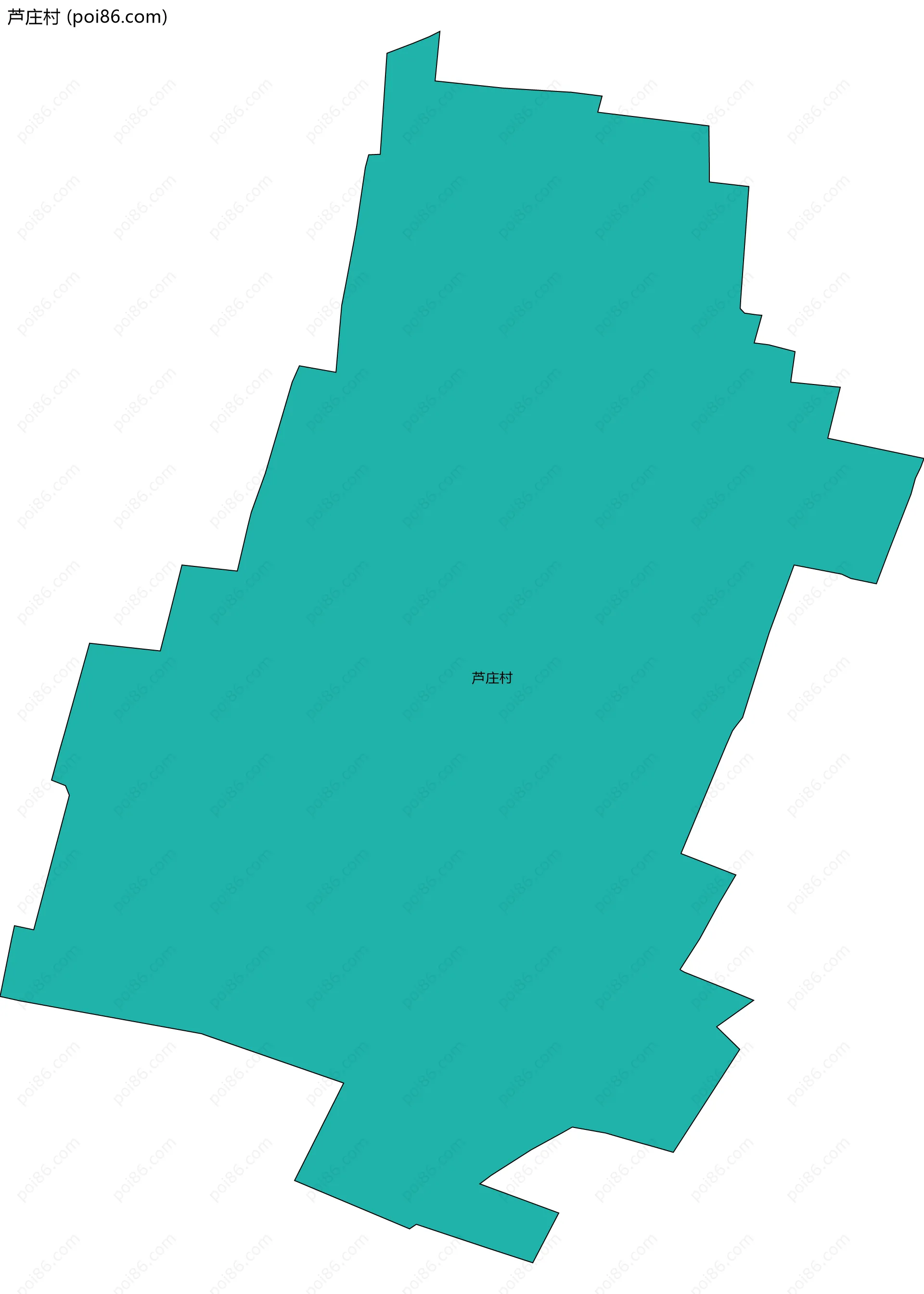 芦庄村边界地图