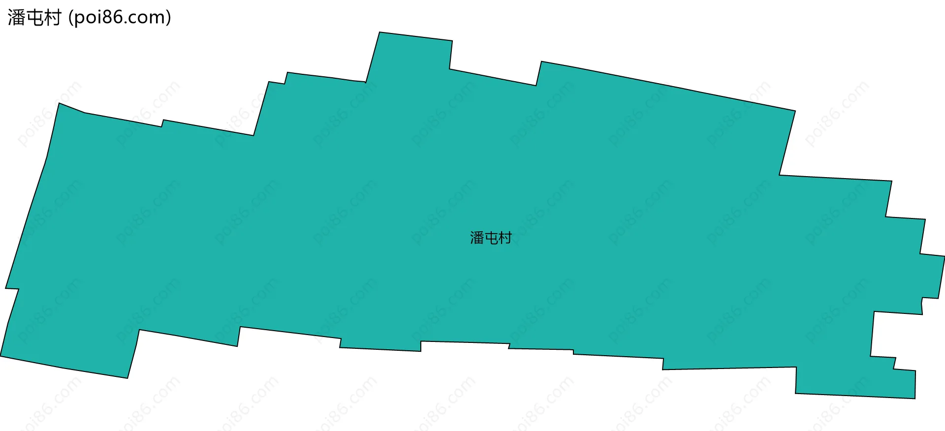 潘屯村边界地图