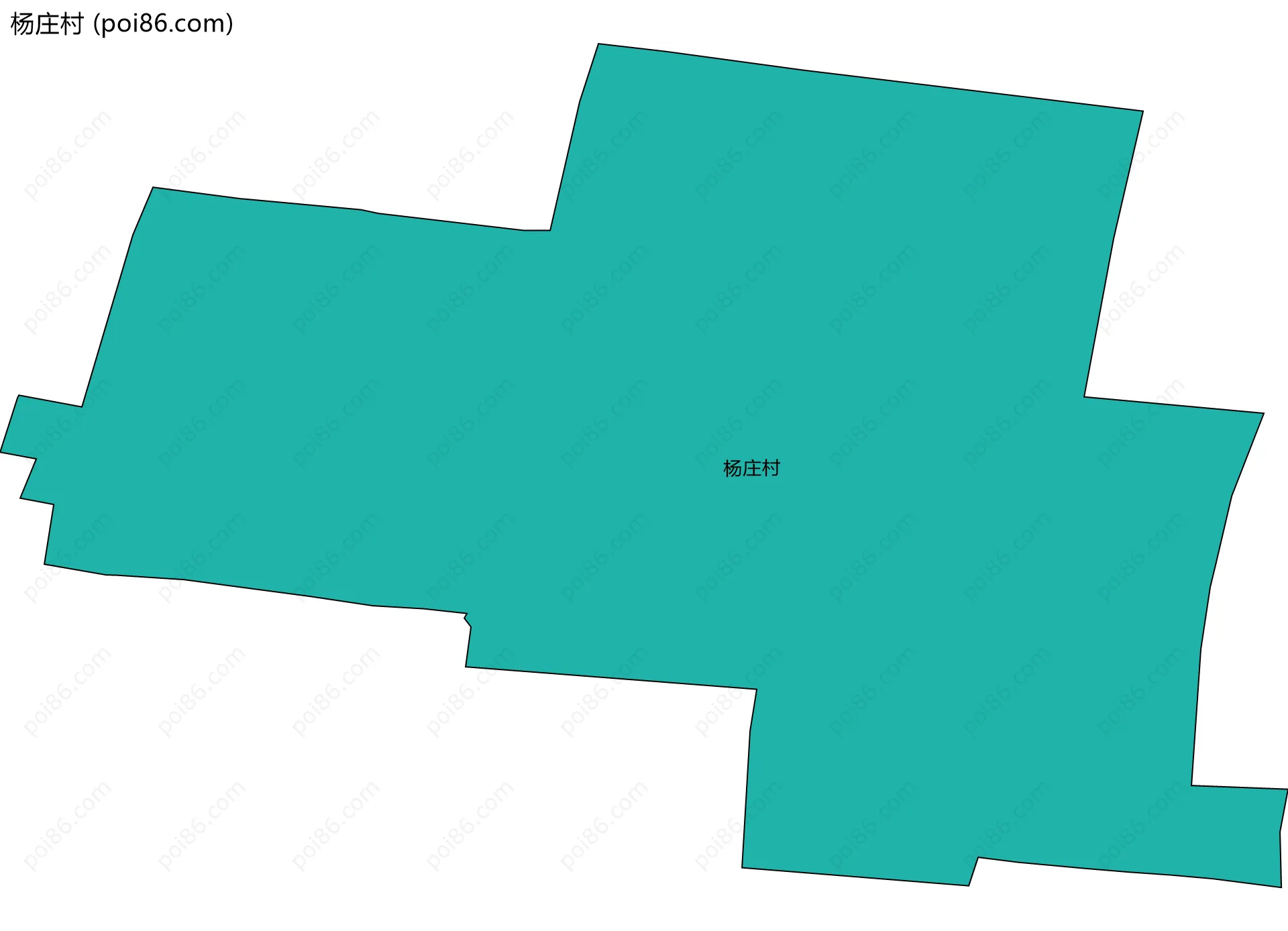 杨庄村边界地图