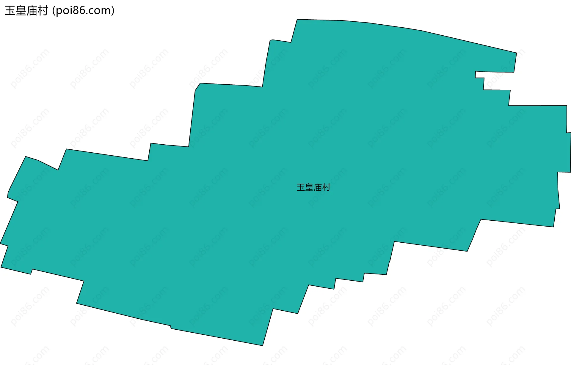 玉皇庙村边界地图
