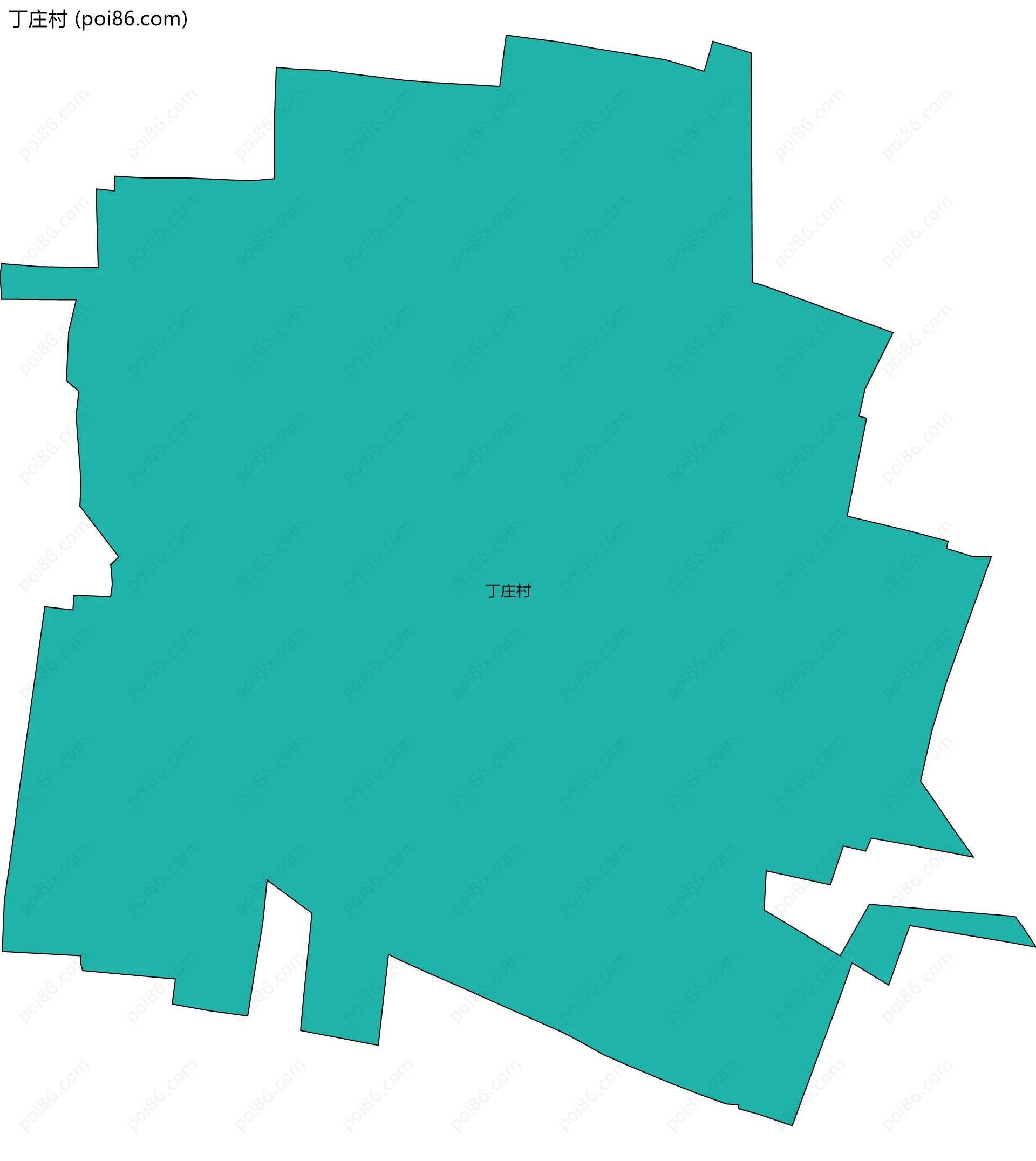 丁庄村边界地图