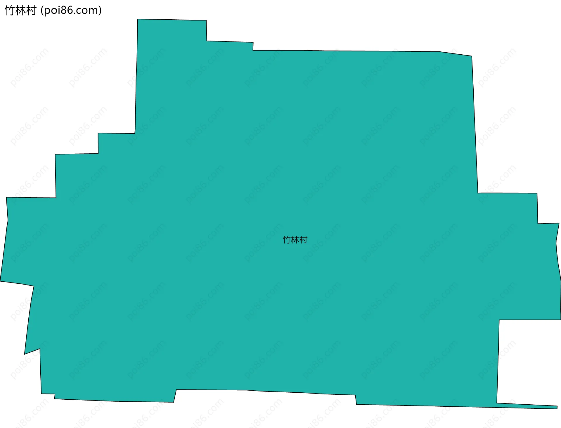 竹林村边界地图