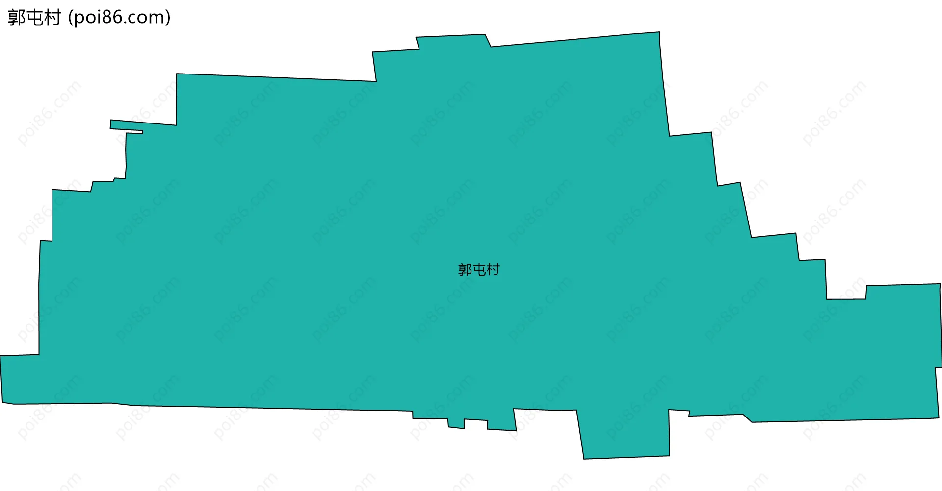 郭屯村边界地图