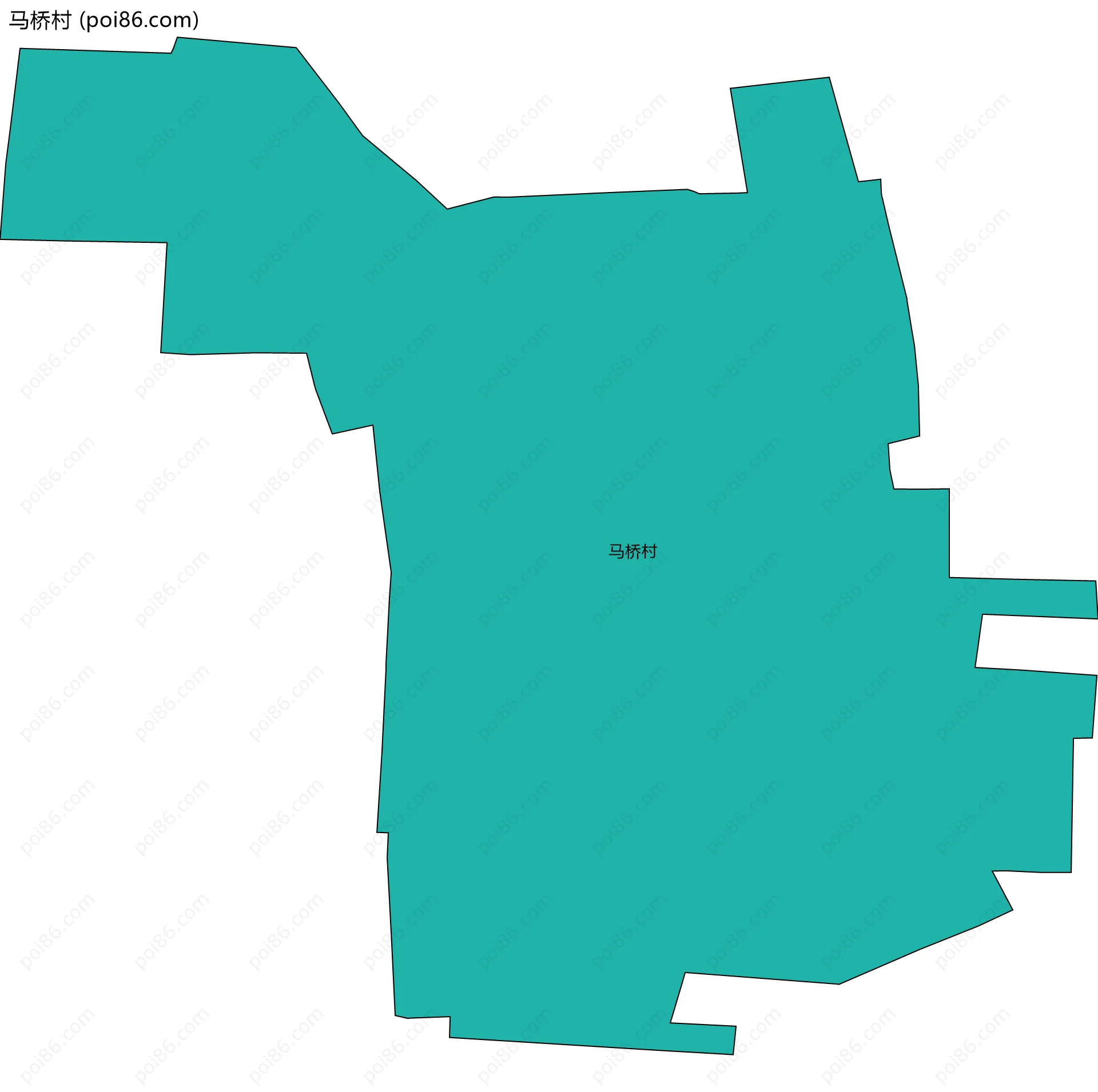 马桥村边界地图