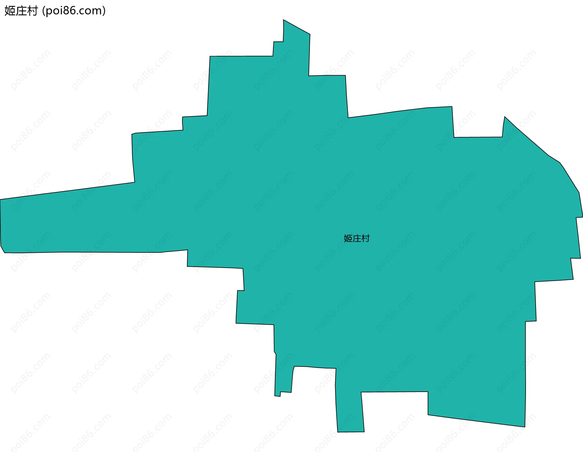 姬庄村边界地图