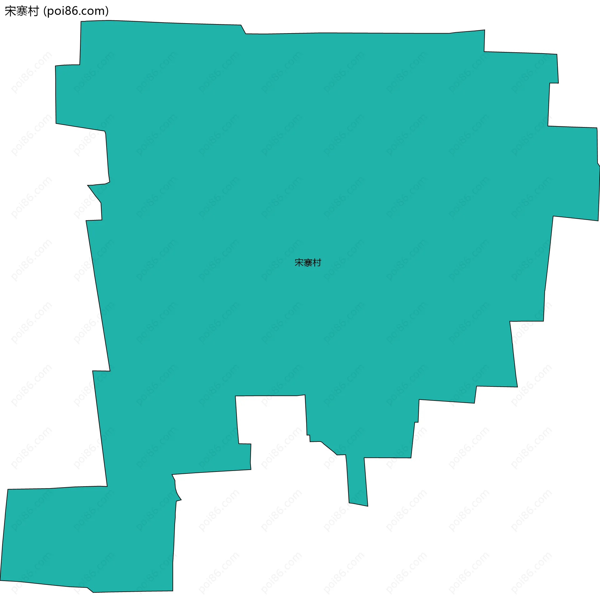 宋寨村边界地图