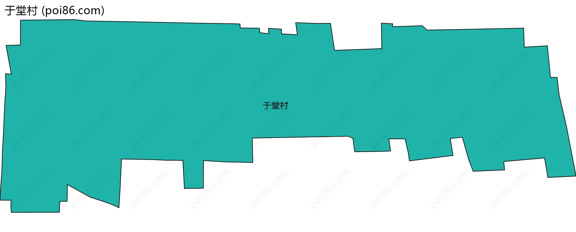 于堂村边界地图