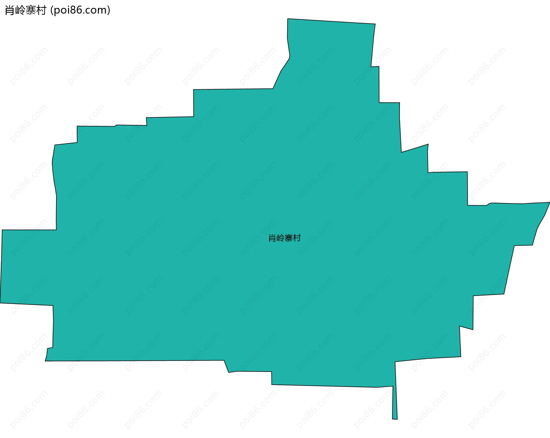 肖岭寨村边界地图