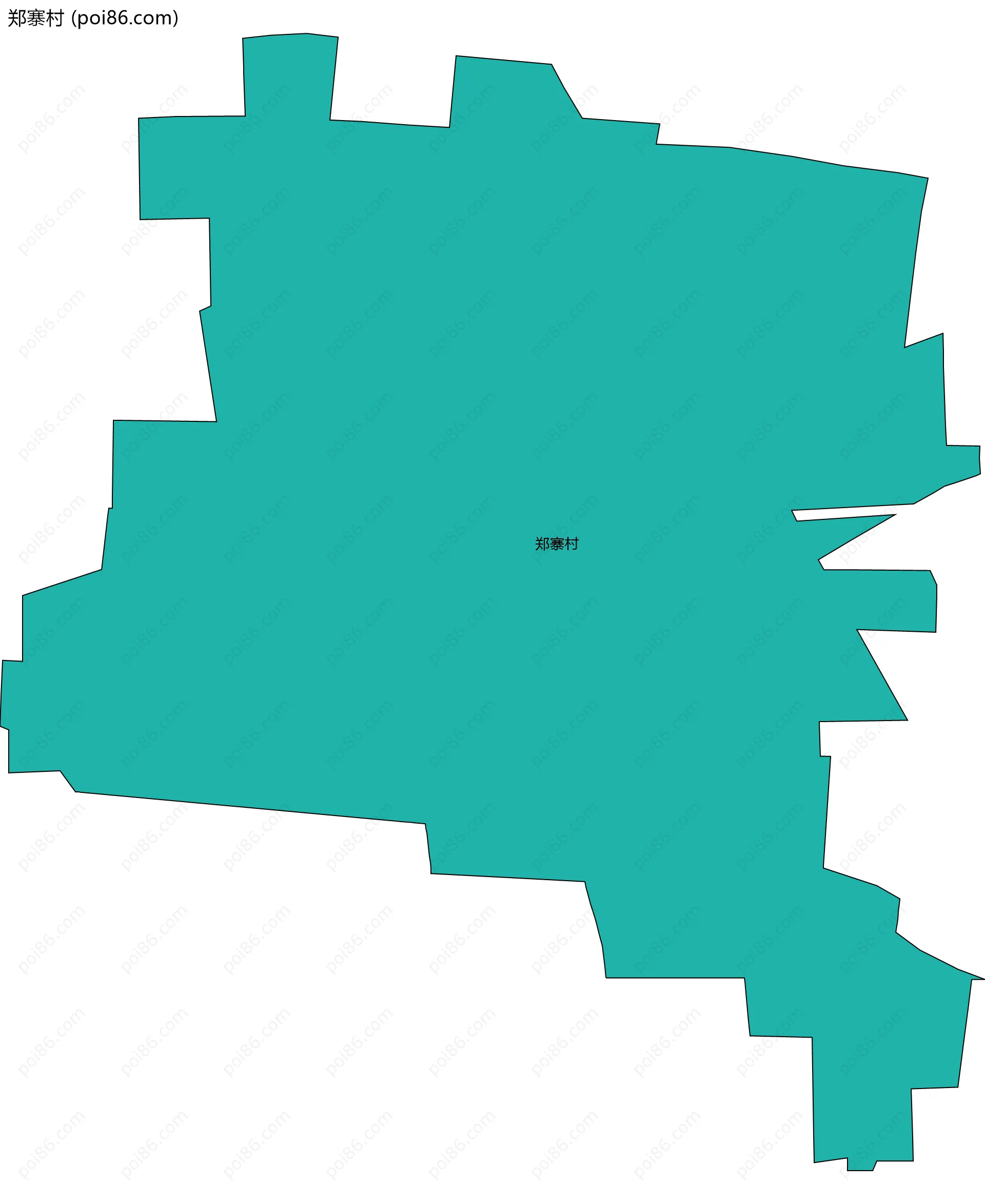 郑寨村边界地图