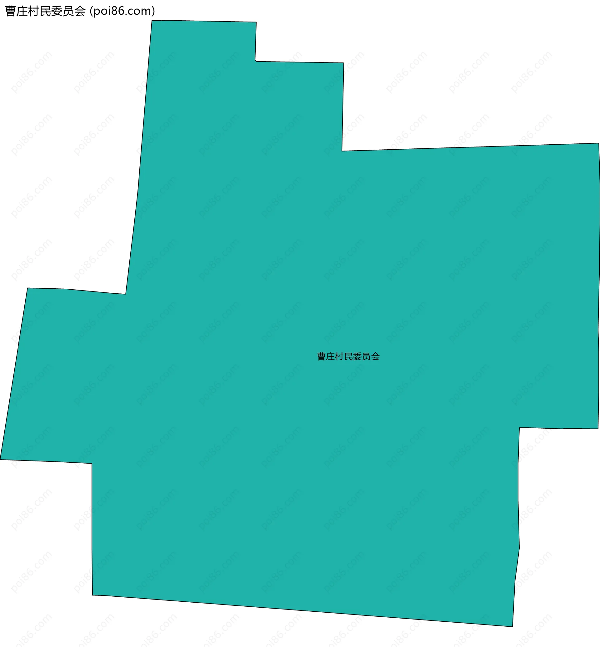 曹庄村民委员会边界地图