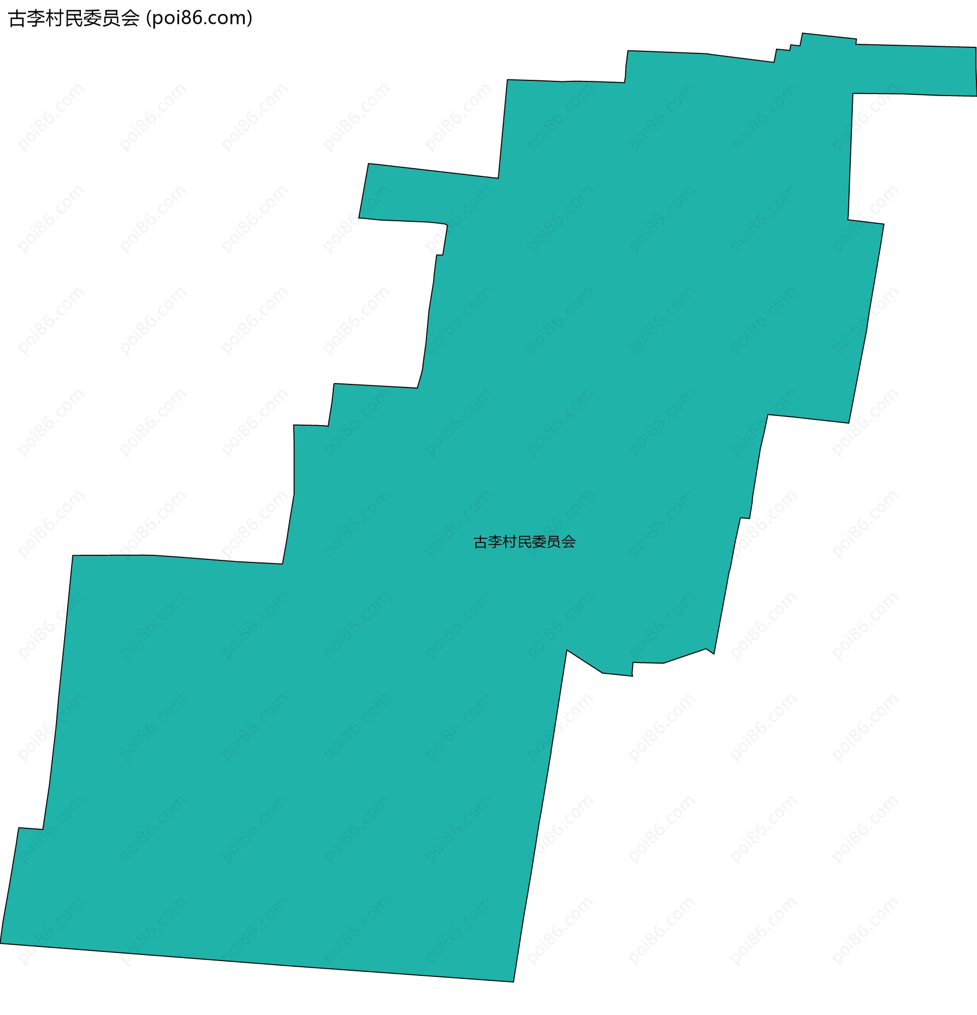 古李村民委员会边界地图