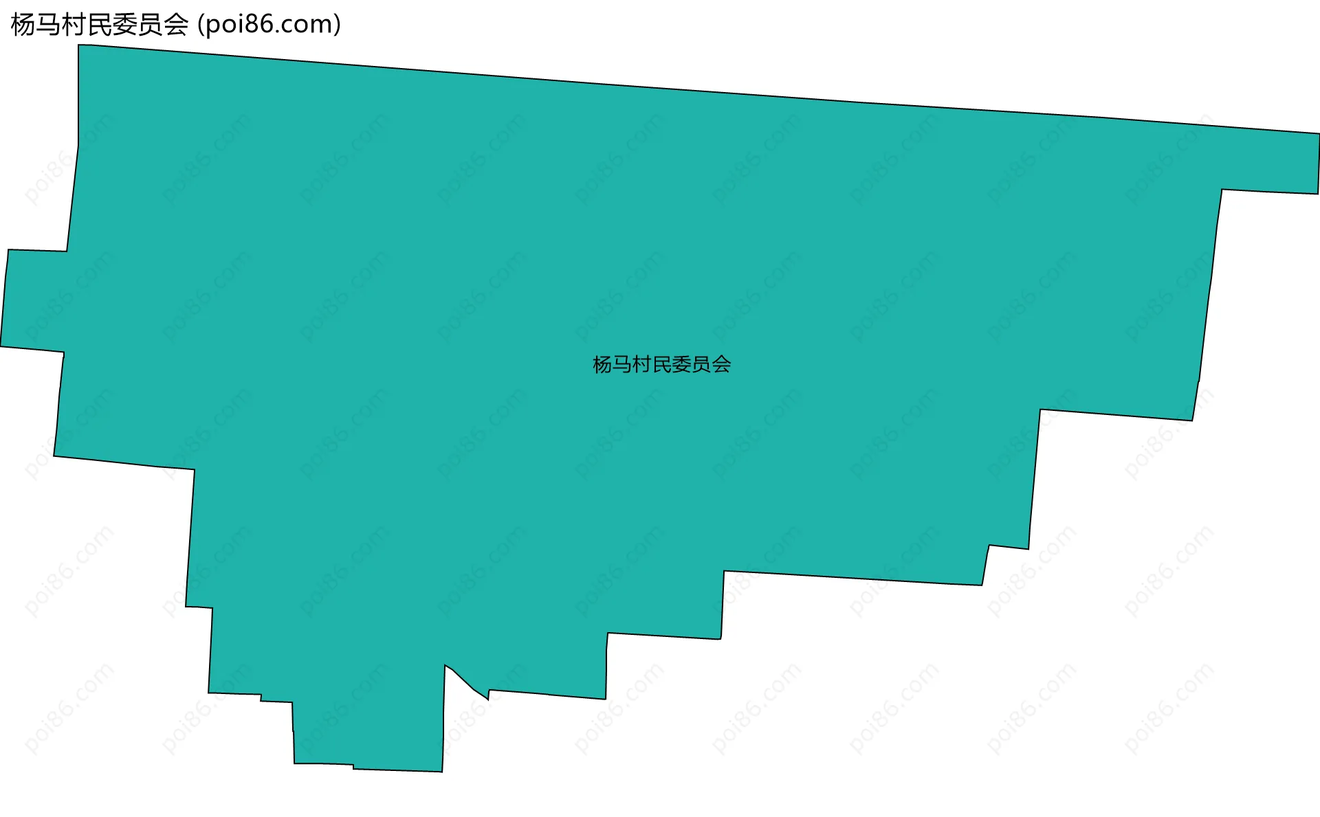 杨马村民委员会边界地图