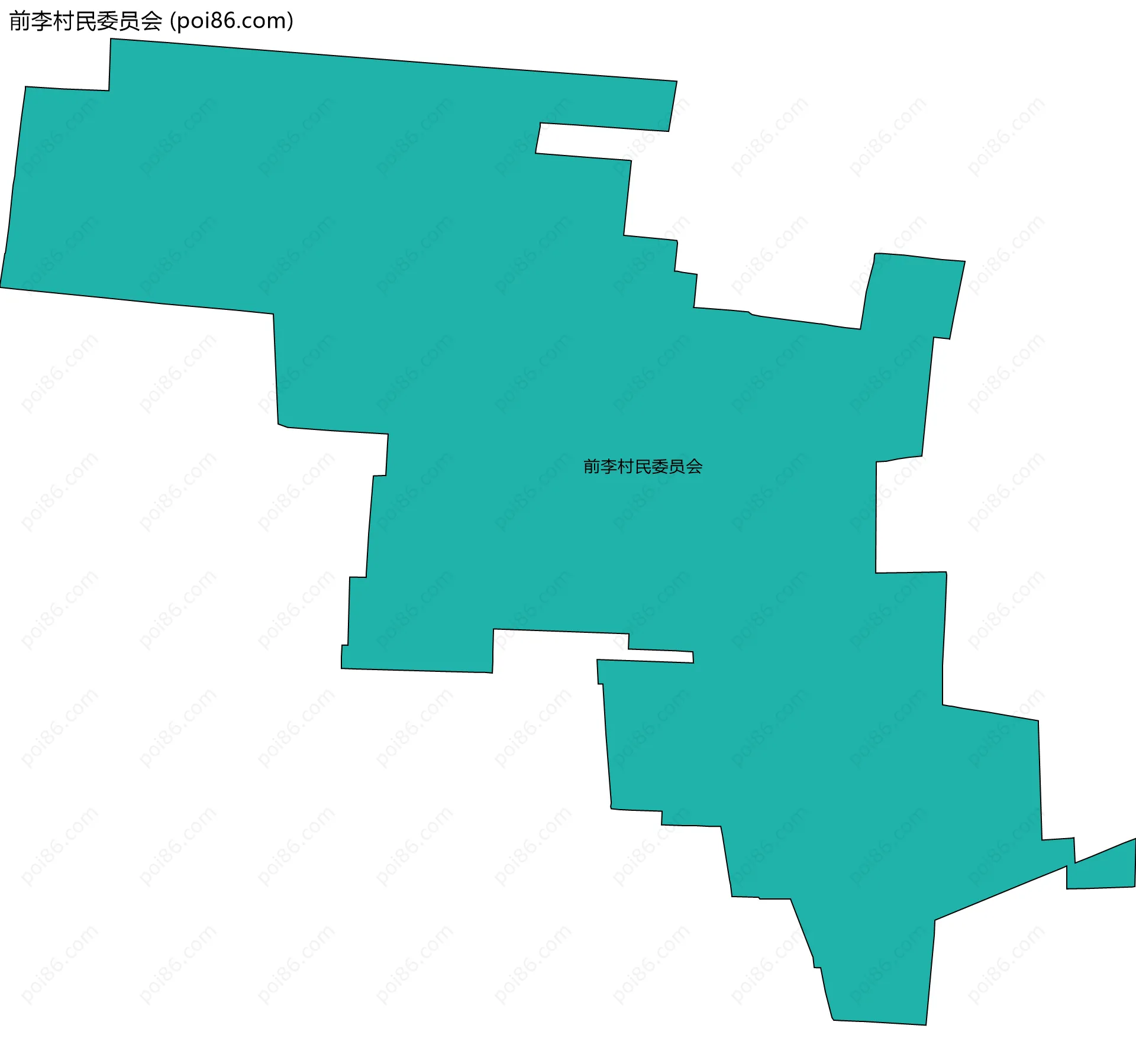 前李村民委员会边界地图