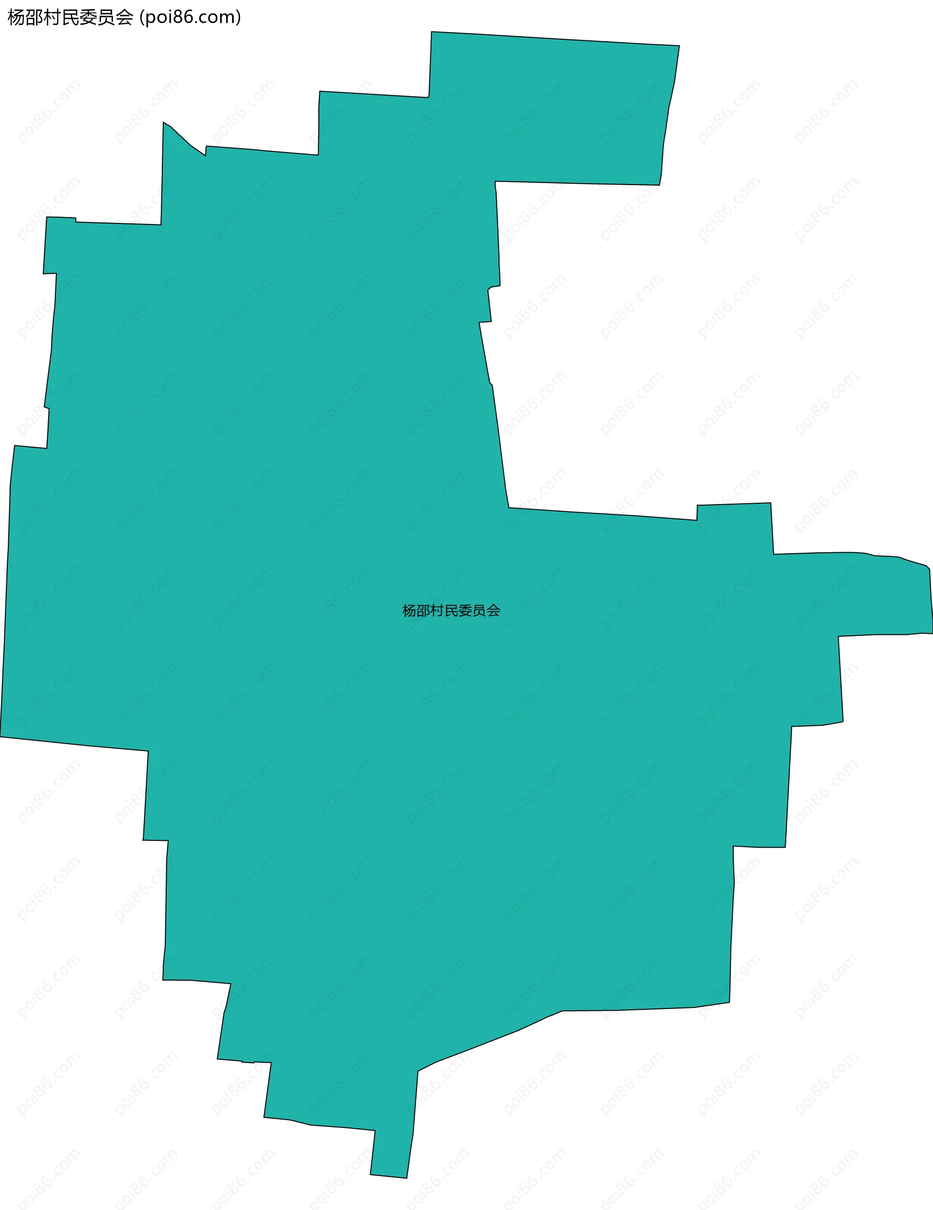 杨邵村民委员会边界地图