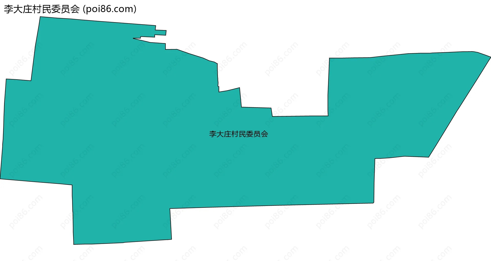 李大庄村民委员会边界地图