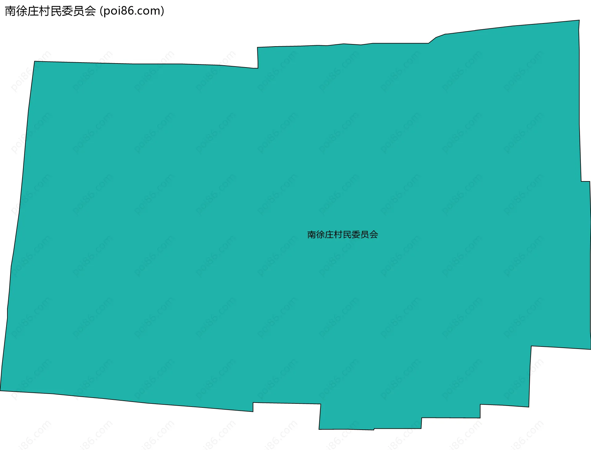 南徐庄村民委员会边界地图