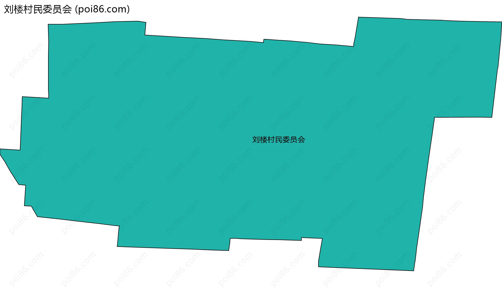 刘楼村民委员会边界地图