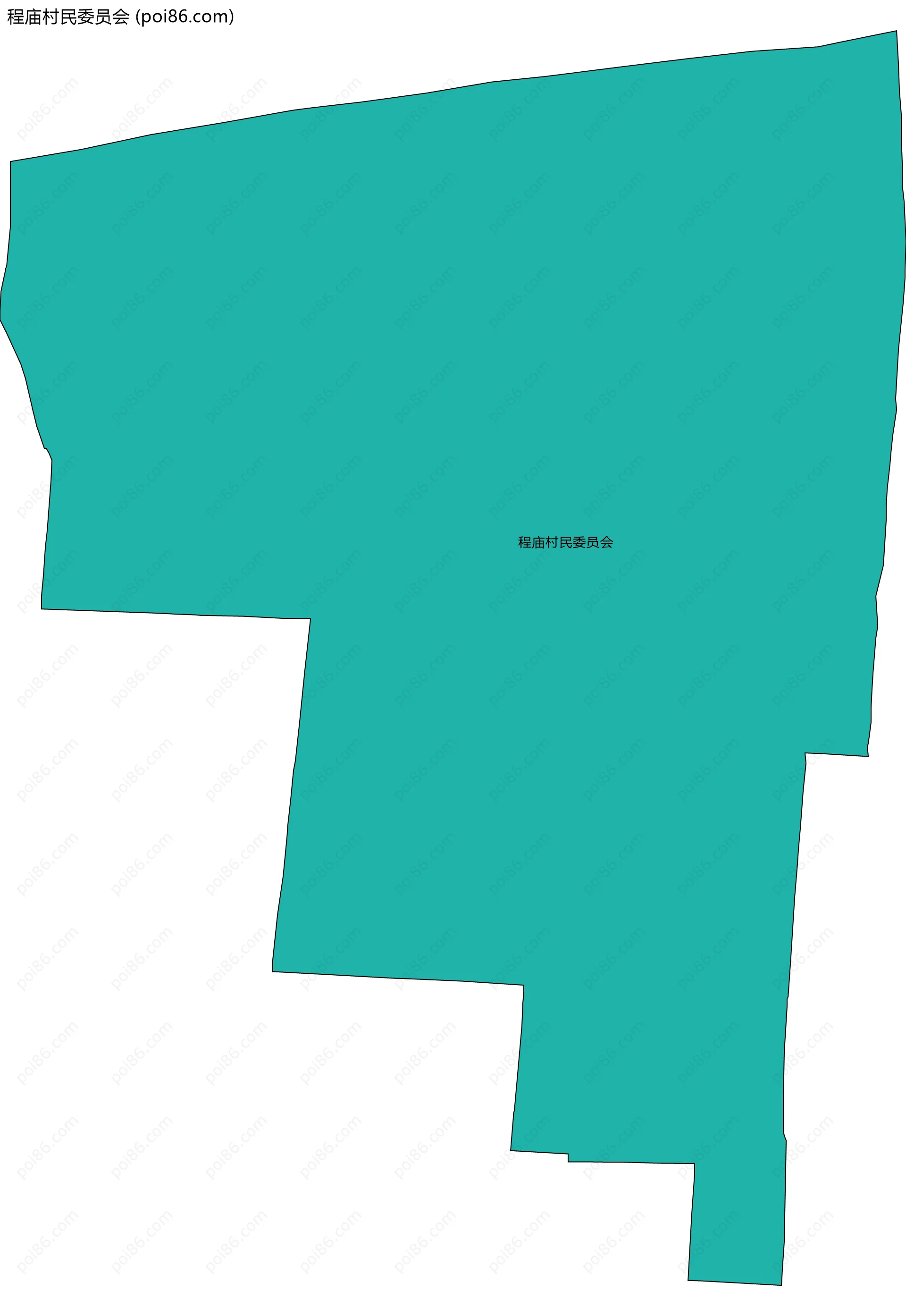 程庙村民委员会边界地图