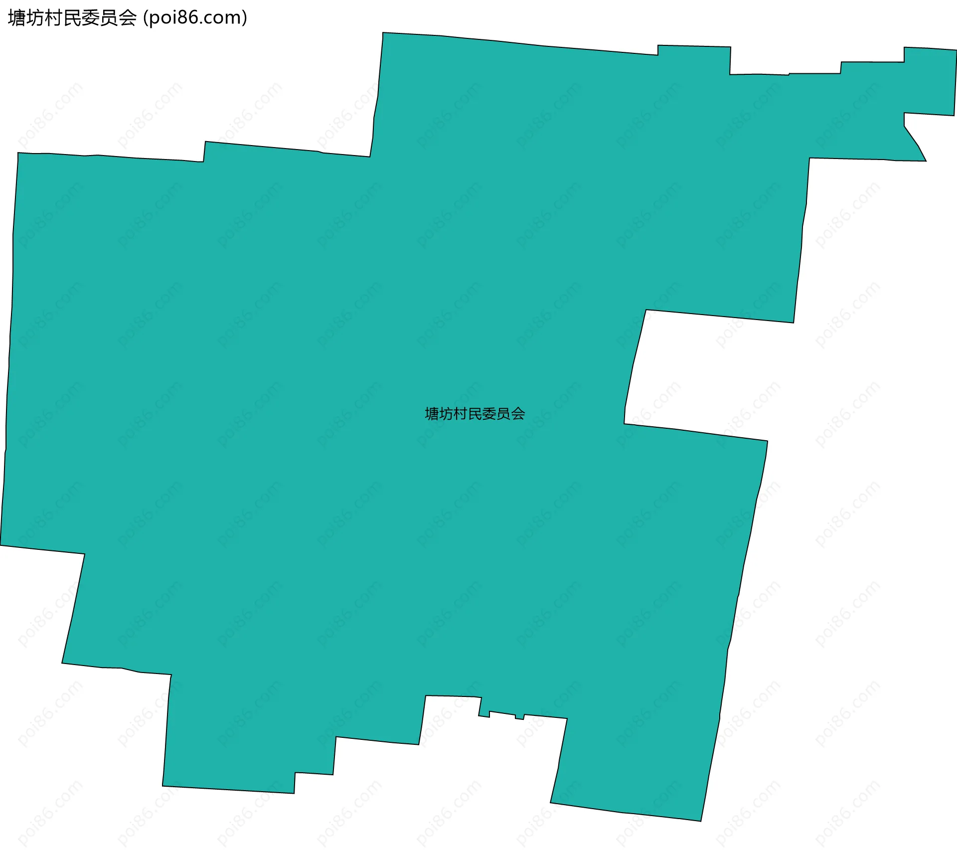 塘坊村民委员会边界地图