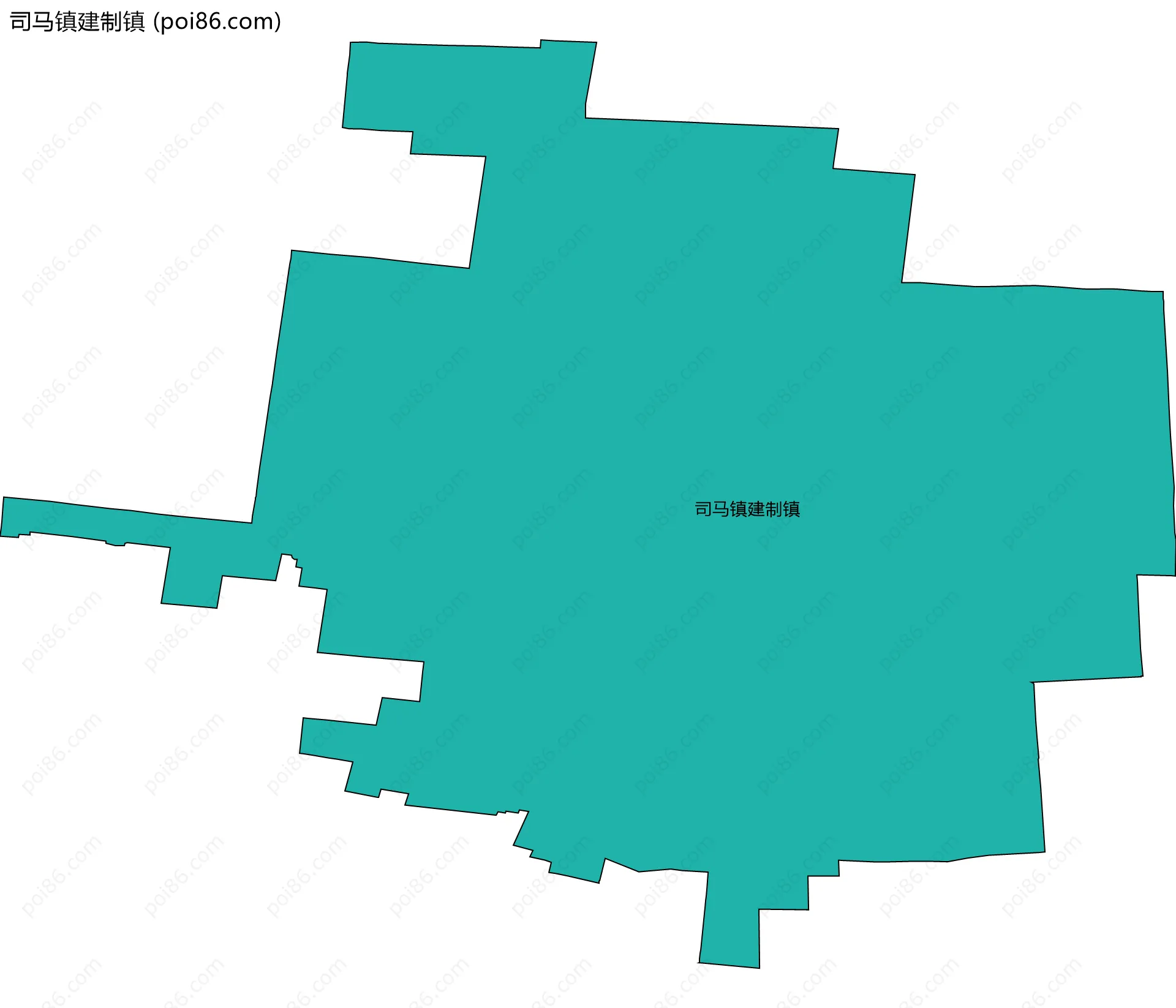 司马镇建制镇边界地图
