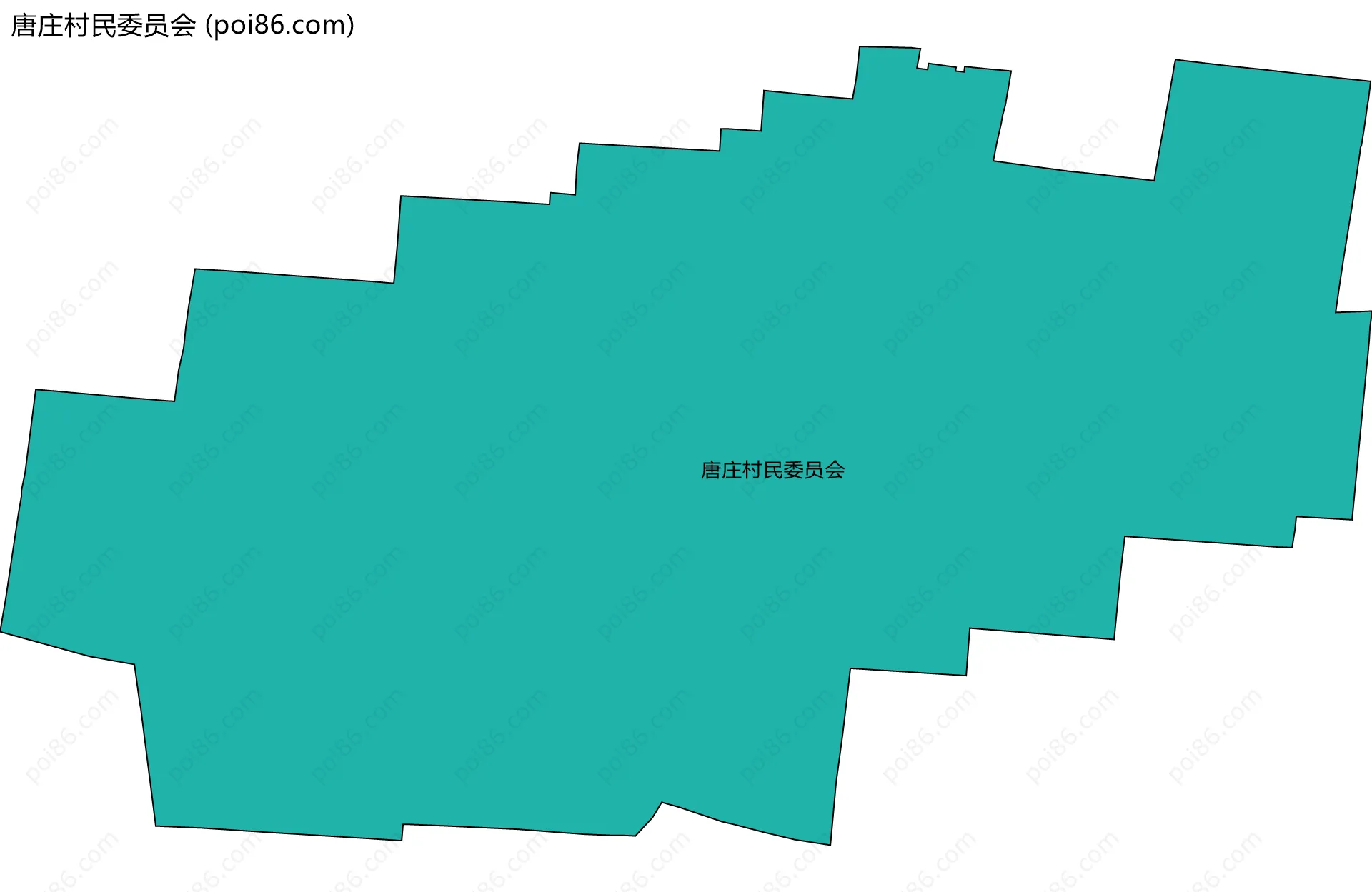 唐庄村民委员会边界地图