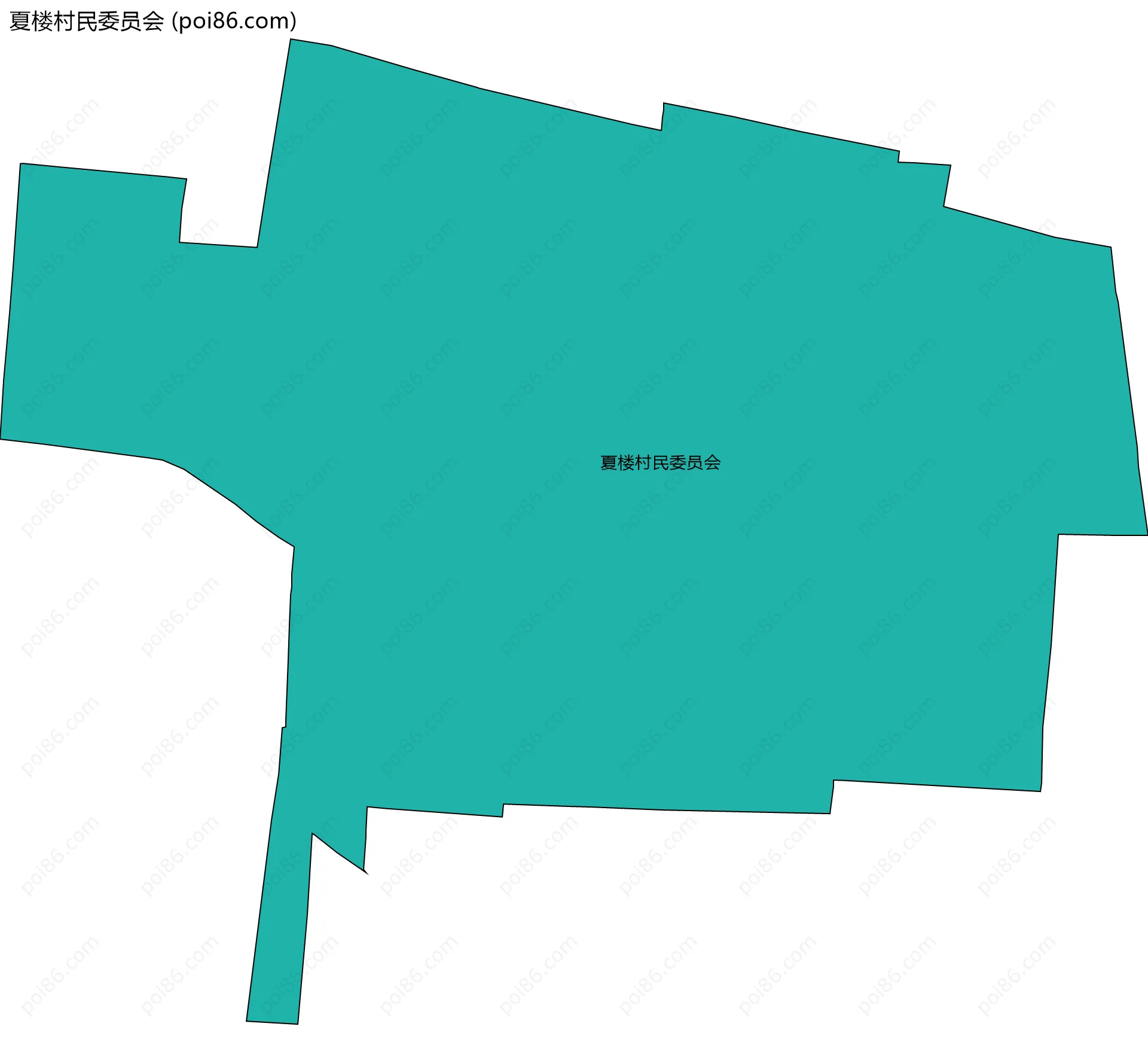 夏楼村民委员会边界地图