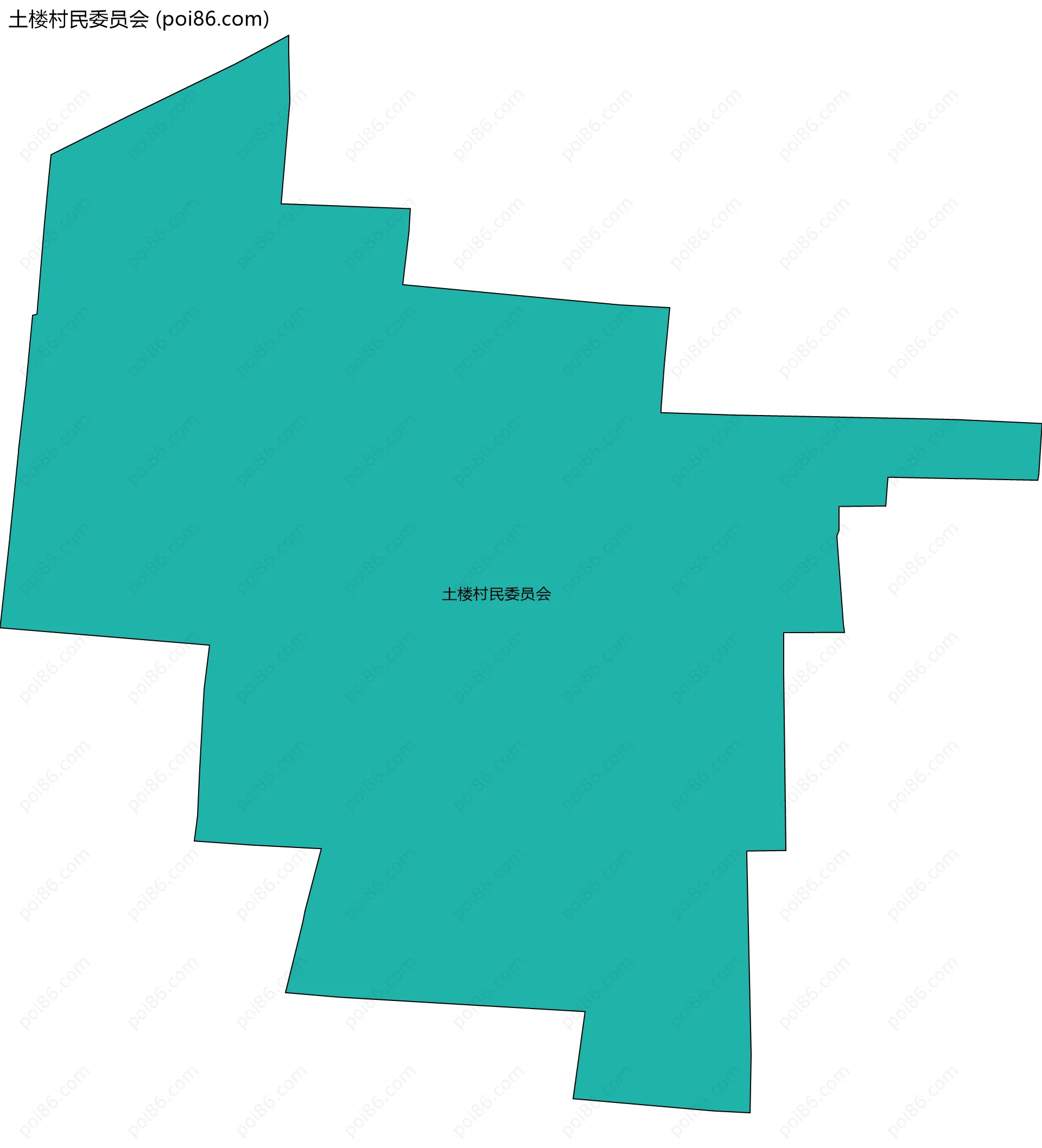 土楼村民委员会边界地图