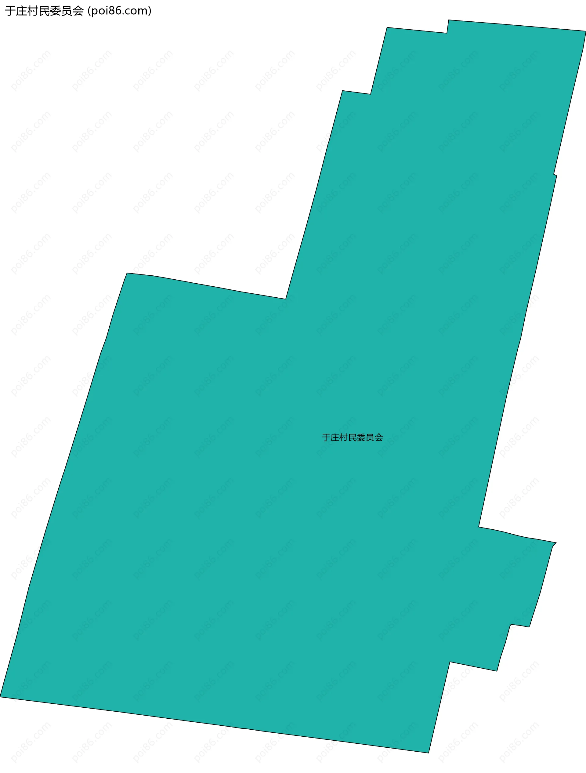 于庄村民委员会边界地图