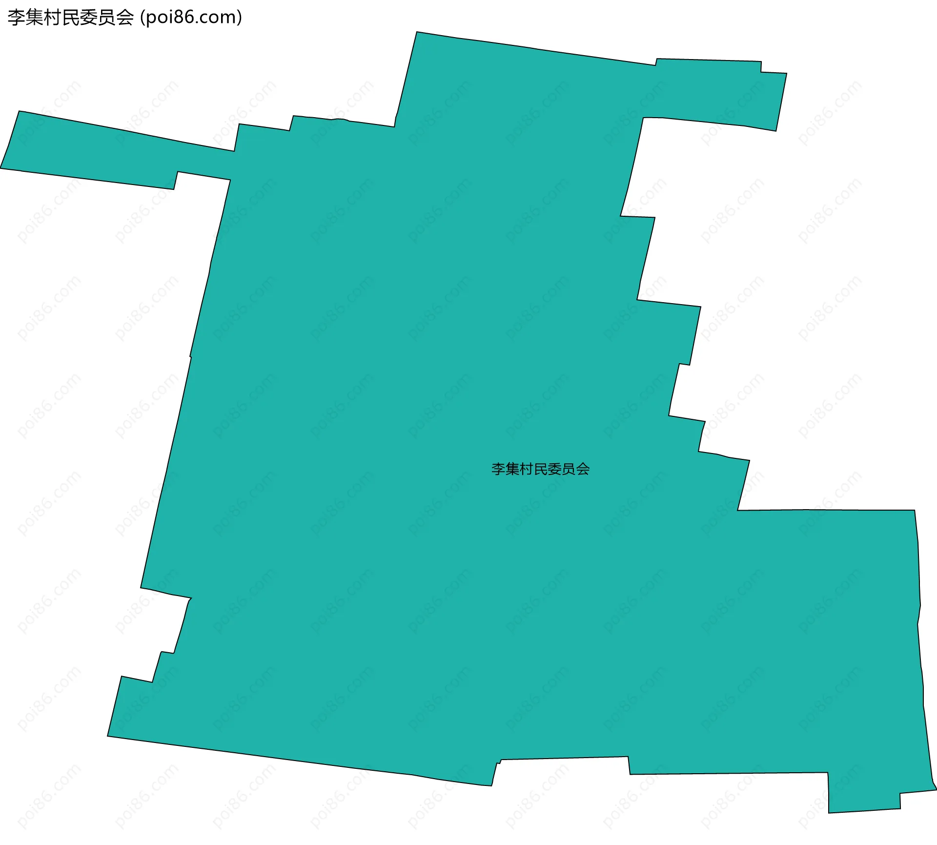李集村民委员会边界地图