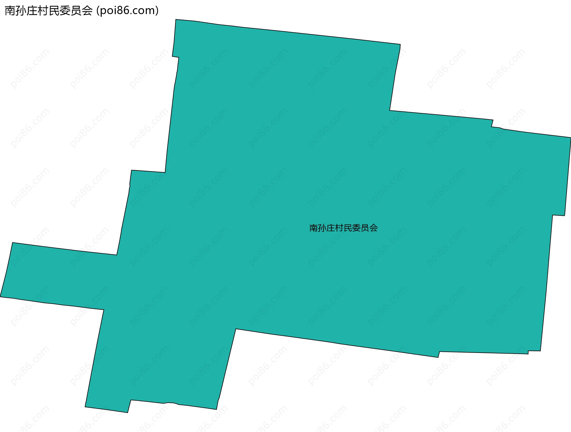 南孙庄村民委员会边界地图
