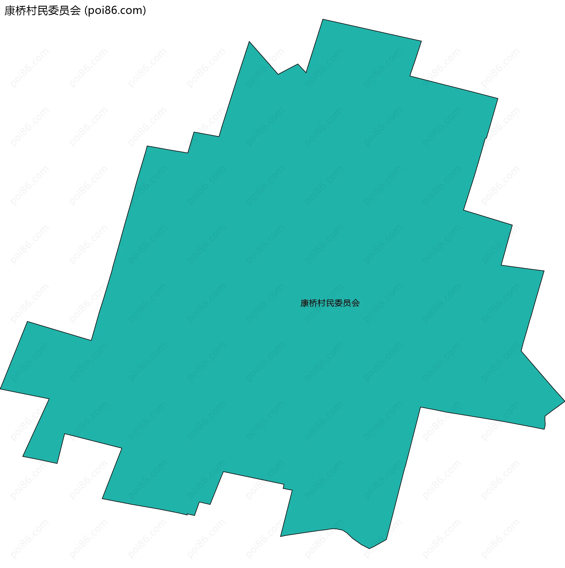 康桥村民委员会边界地图