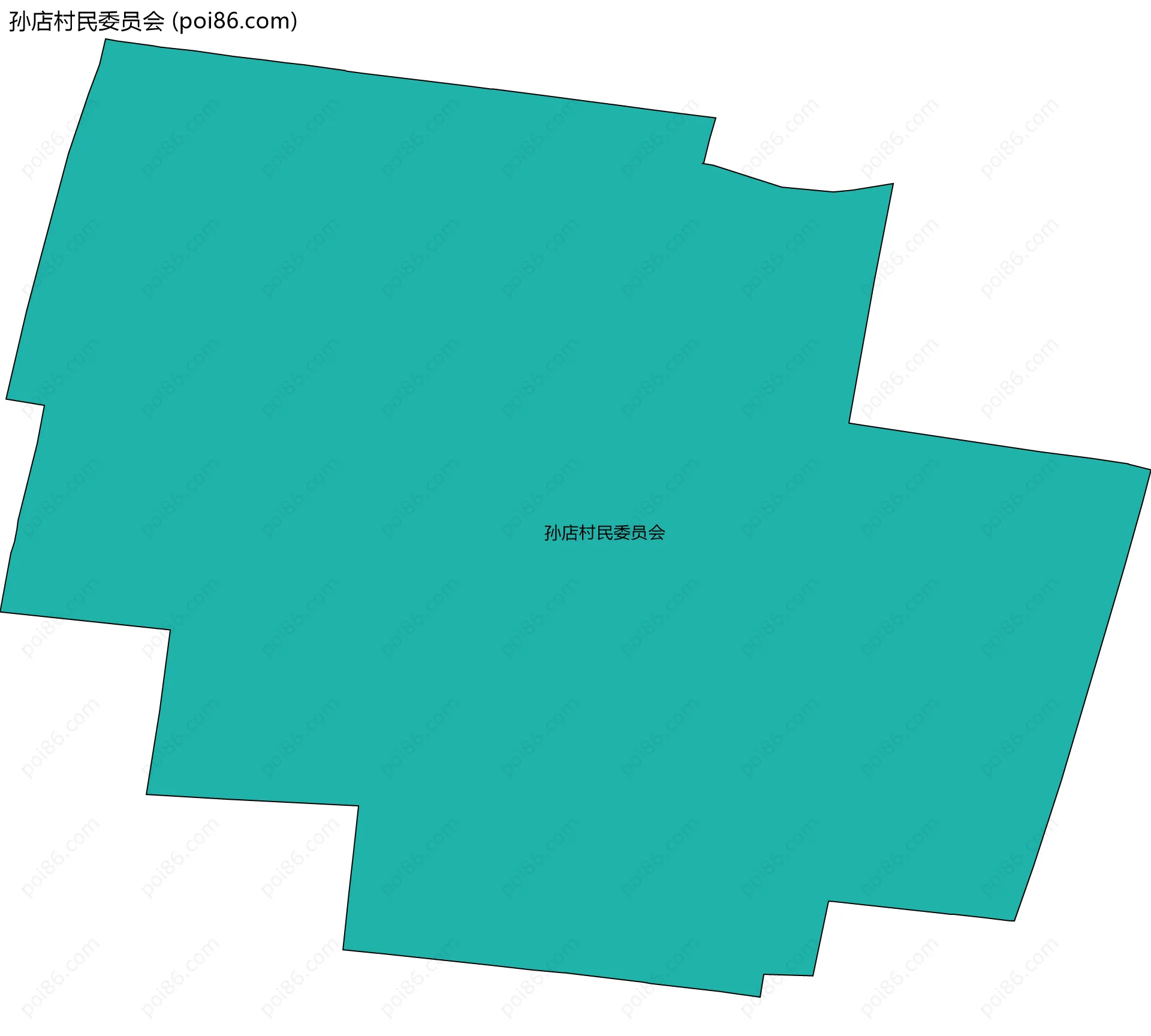 孙店村民委员会边界地图