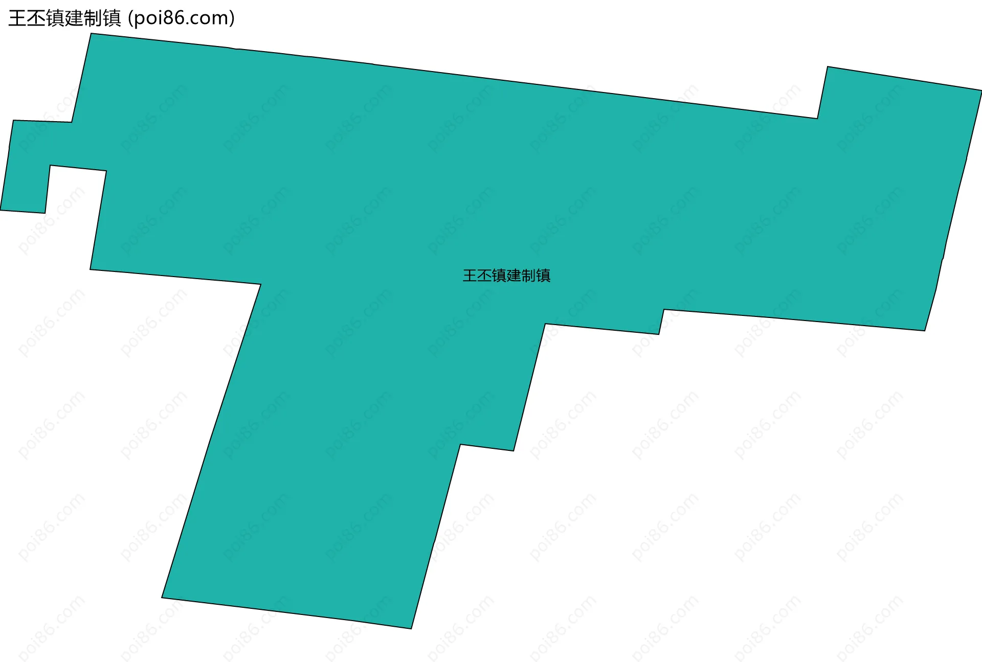 王丕镇建制镇边界地图