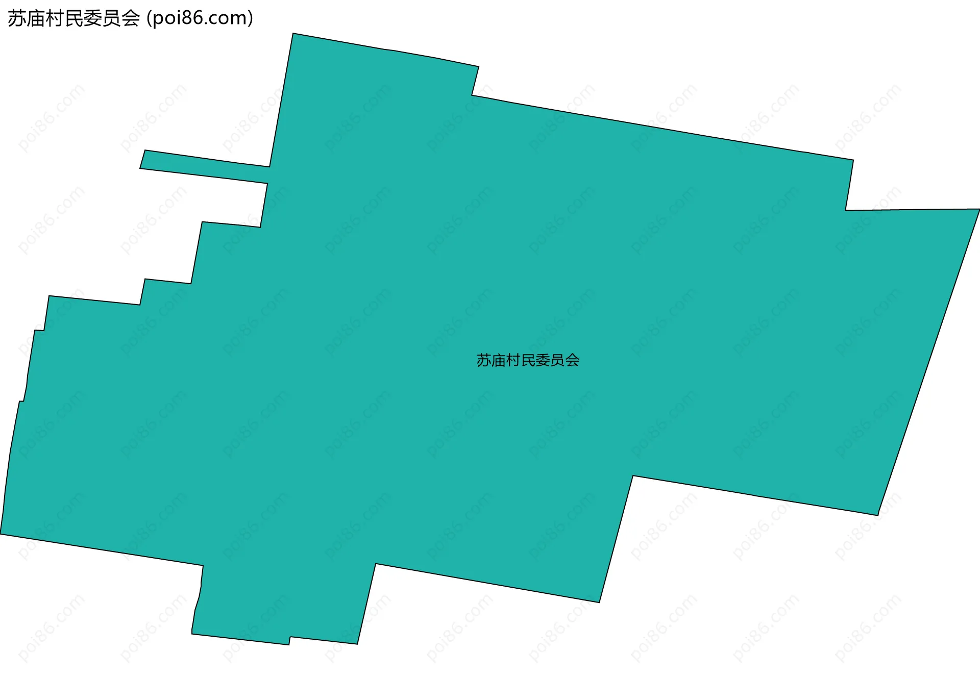 苏庙村民委员会边界地图