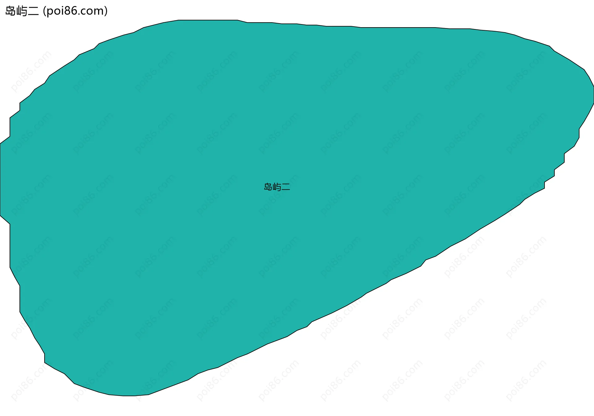 岛屿二边界地图