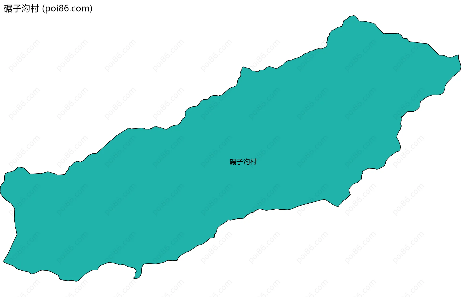 碾子沟村边界地图