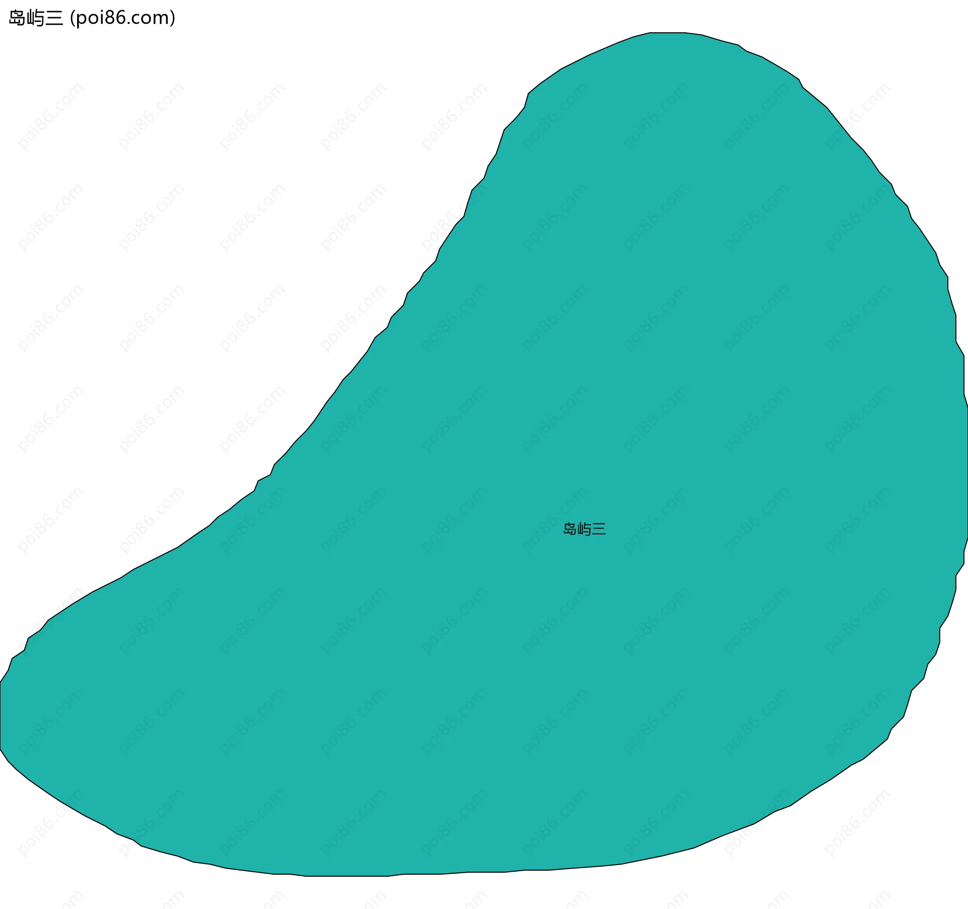 岛屿三边界地图