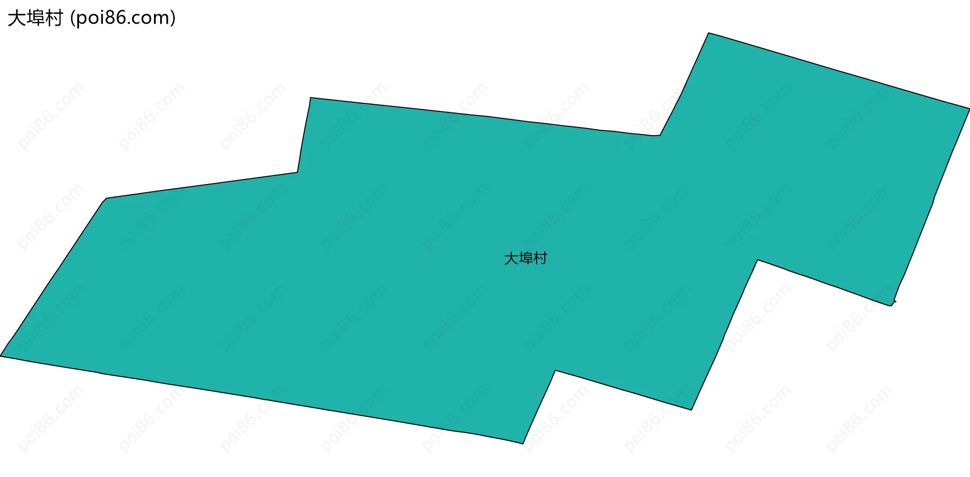 大埠村边界地图