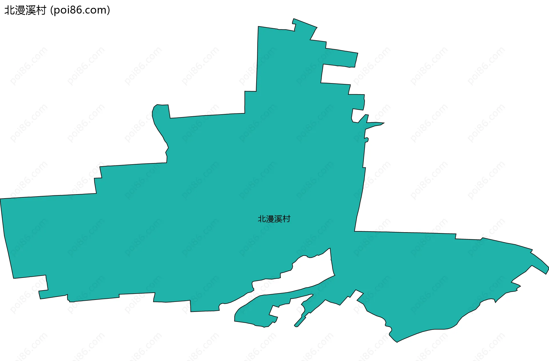 北漫溪村边界地图