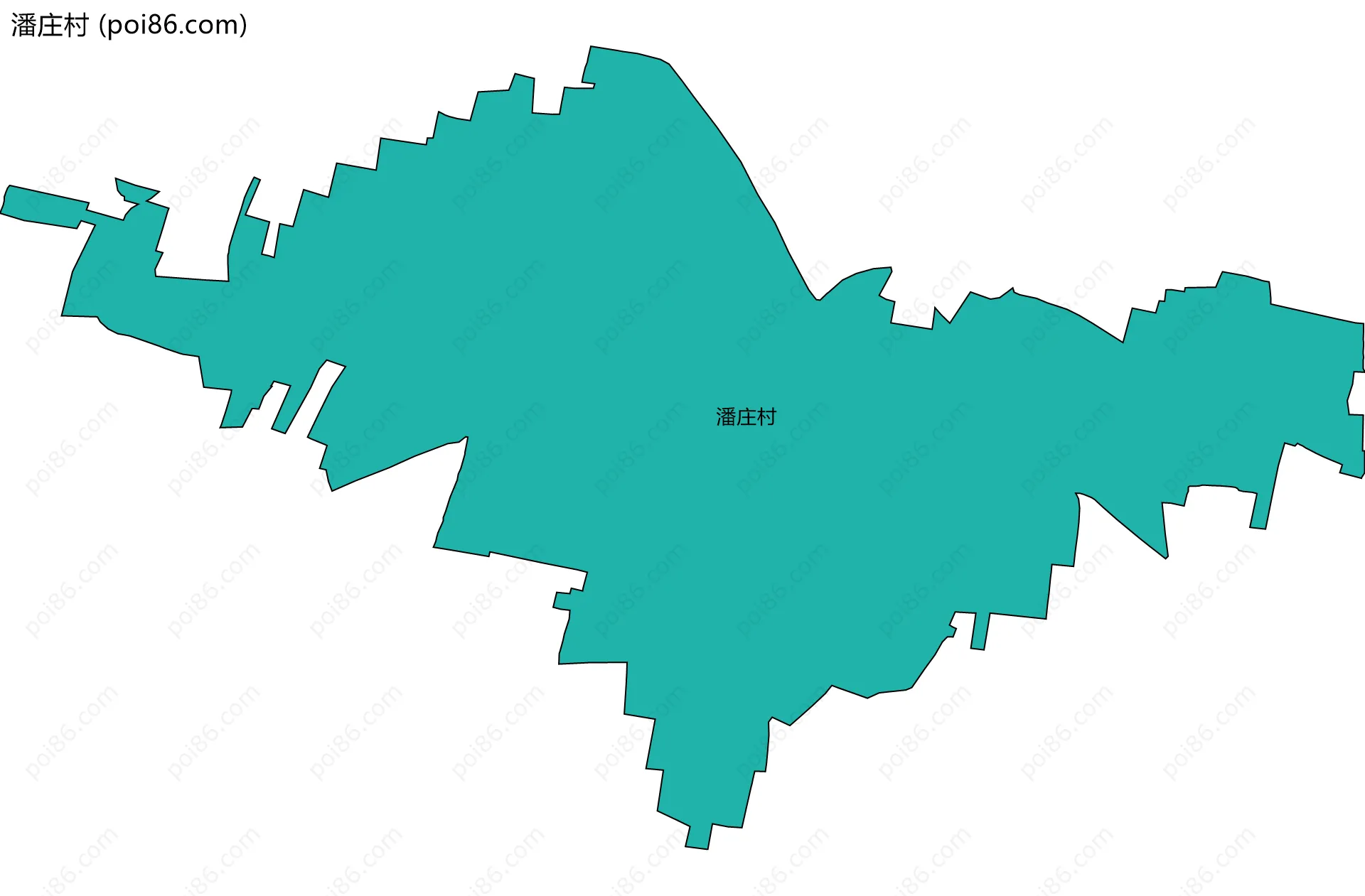 潘庄村边界地图