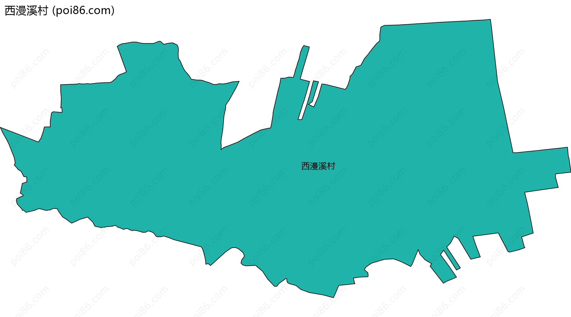 西漫溪村边界地图