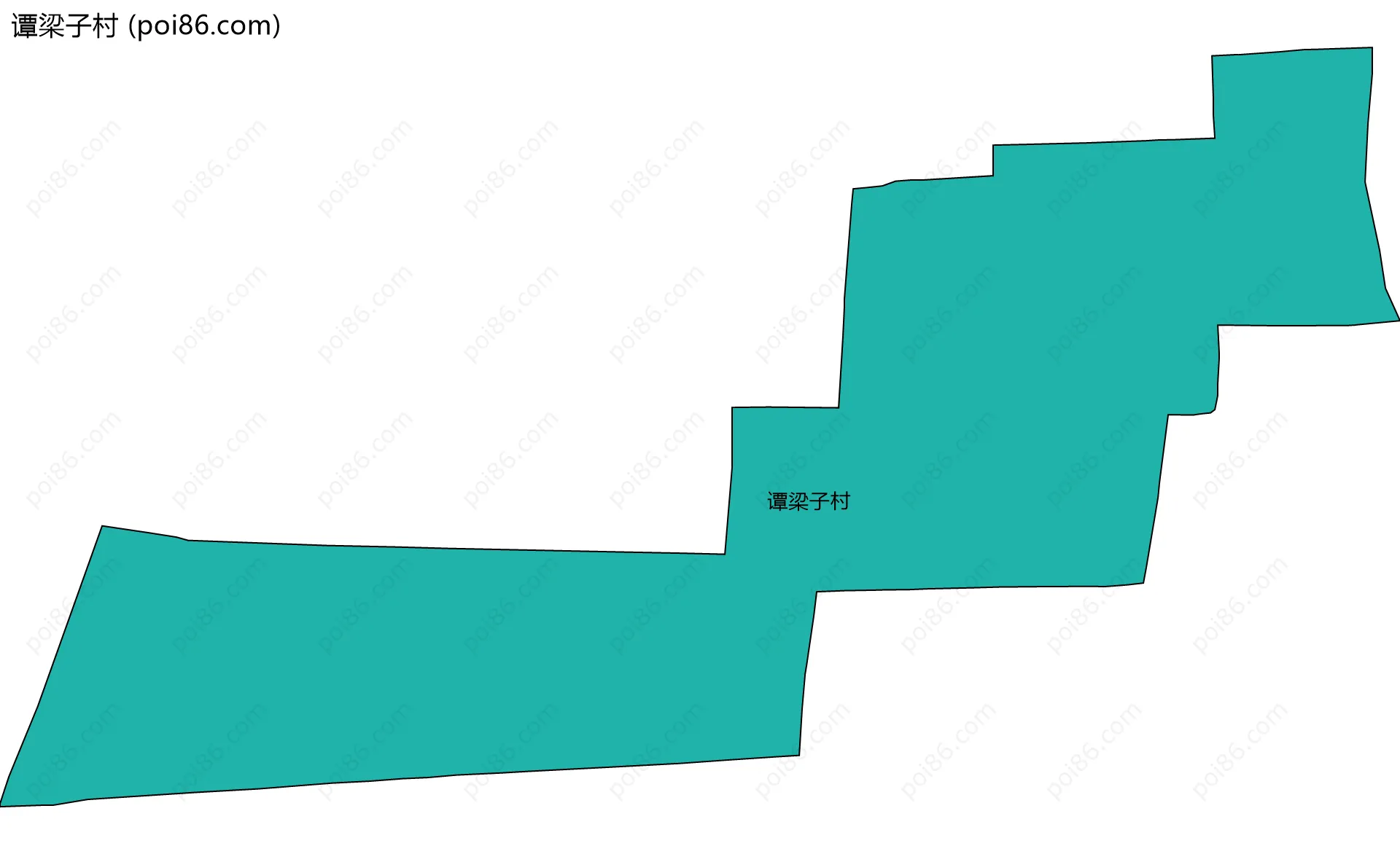 谭梁子村边界地图