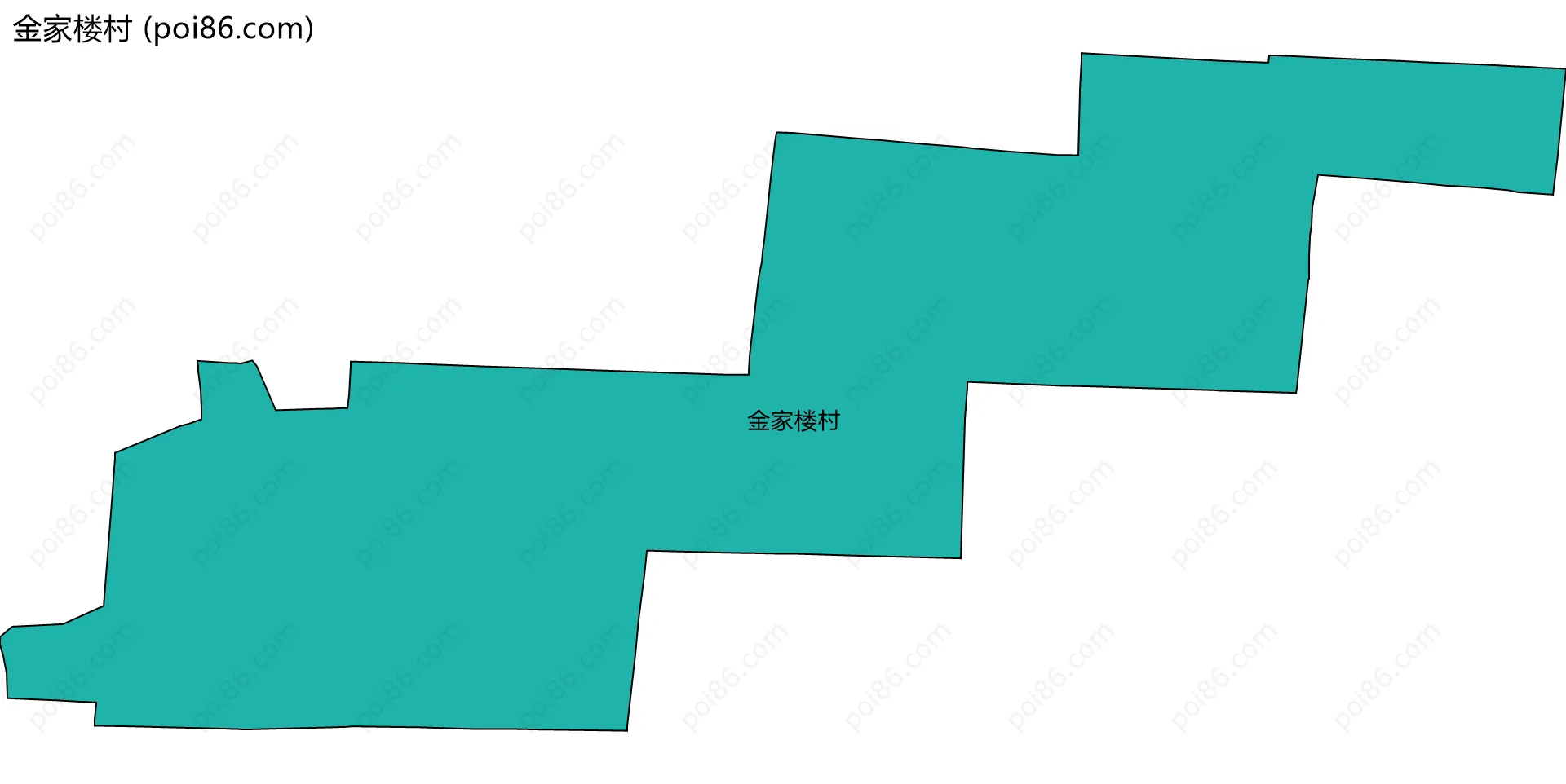 金家楼村边界地图
