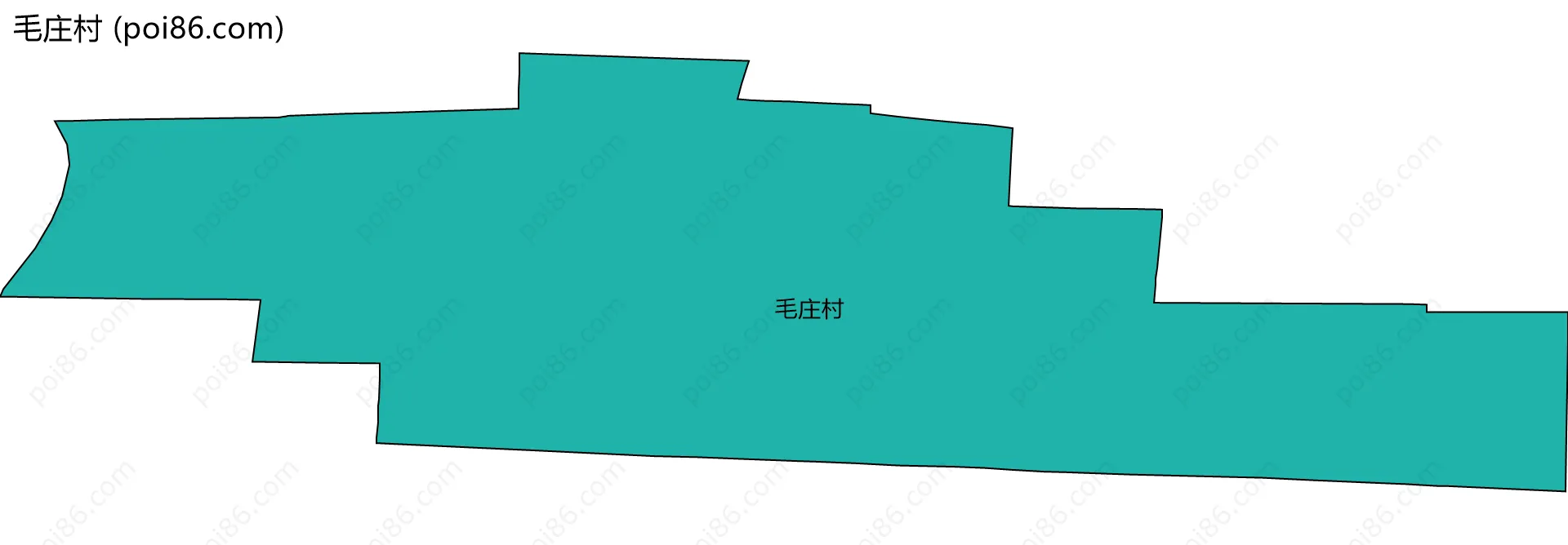毛庄村边界地图