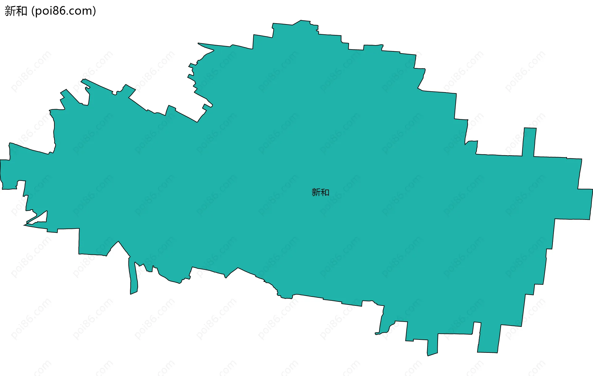 新和边界地图