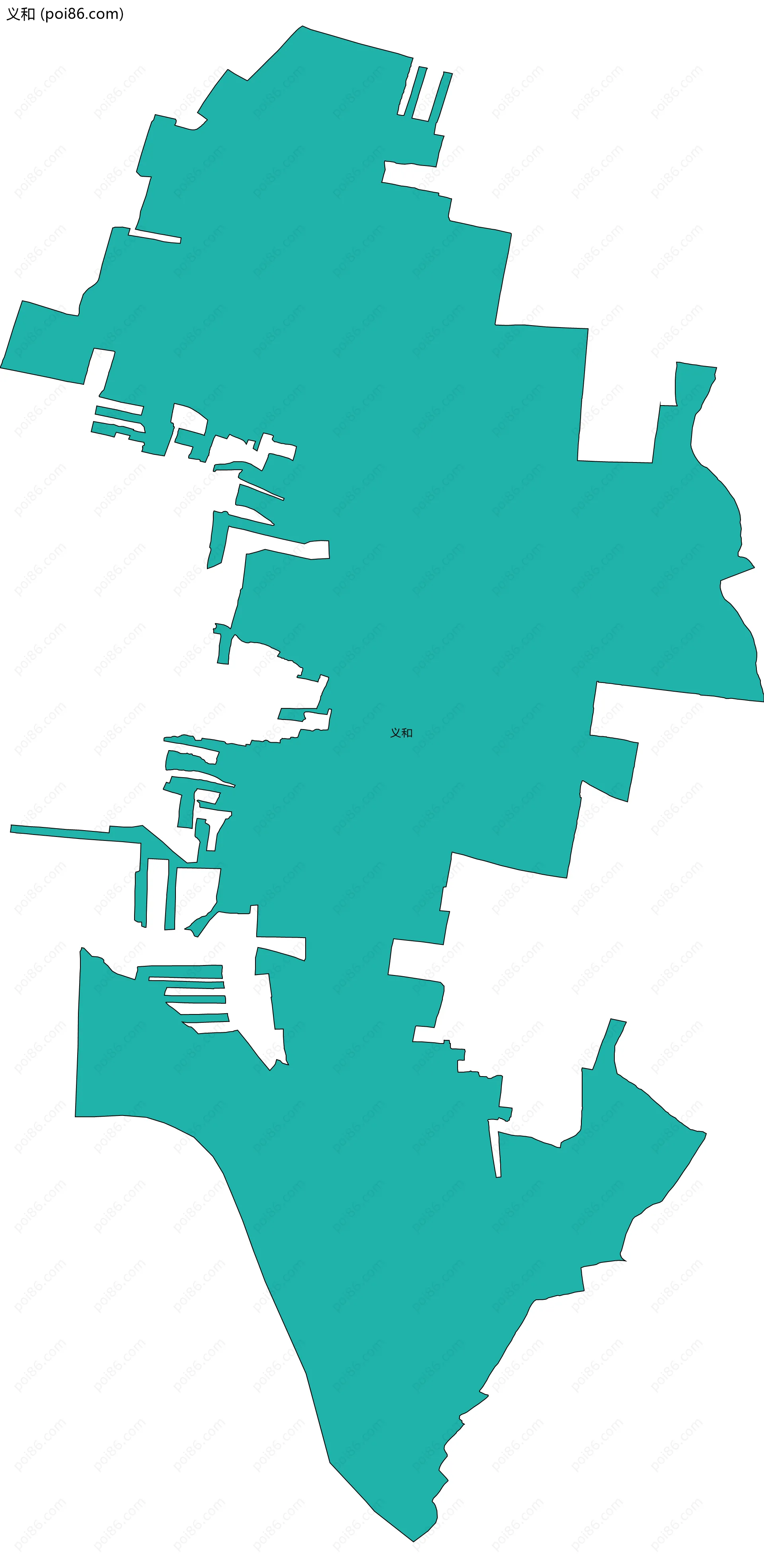 义和边界地图